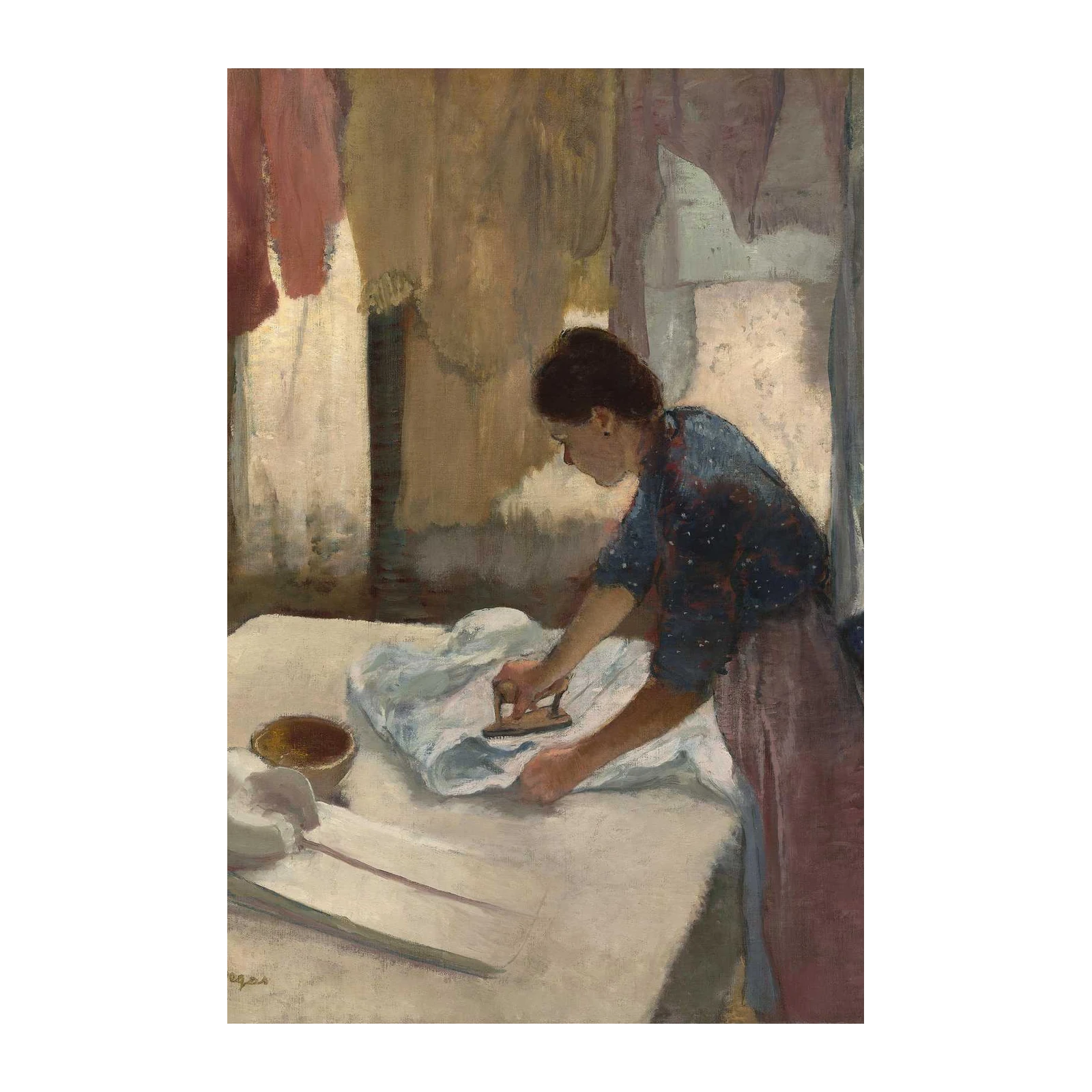 Woman Ironing Wall Art | Impressionist Art & Home Decor