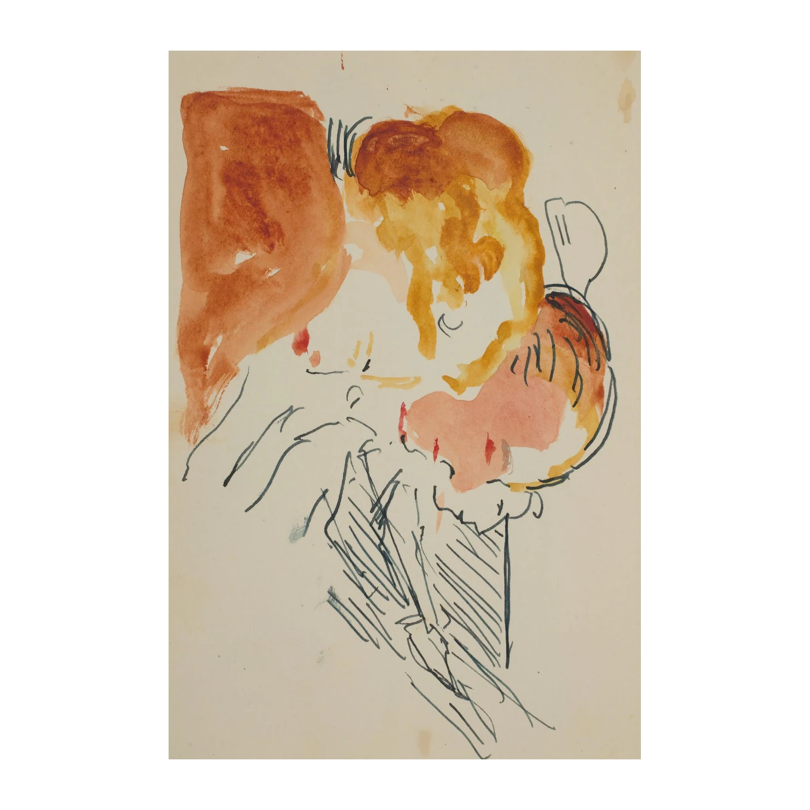Expressive Abstract Portrait Wall Art