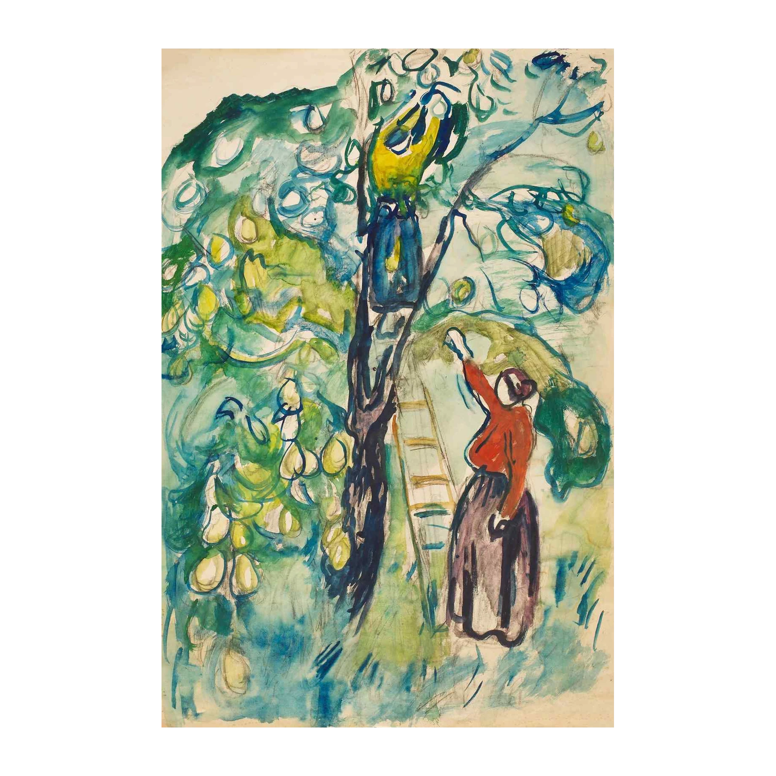 Vibrant Orchard Harvest Wall Art