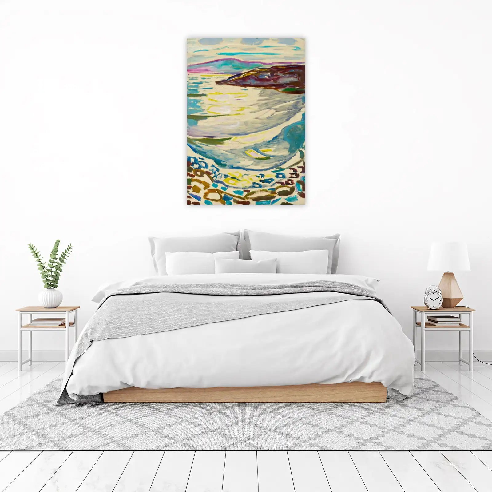 Vibrant Coastal Landscape Impressionist Wall Art