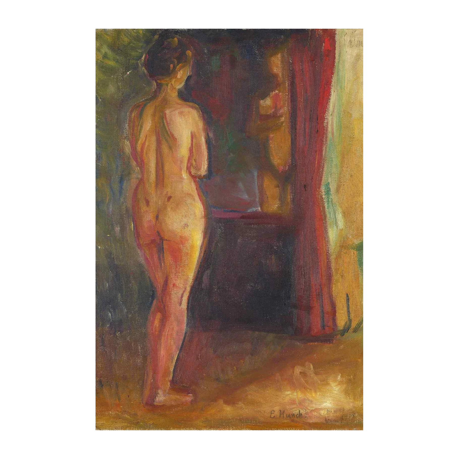 Impressionist Nude Figure Study Wall Art