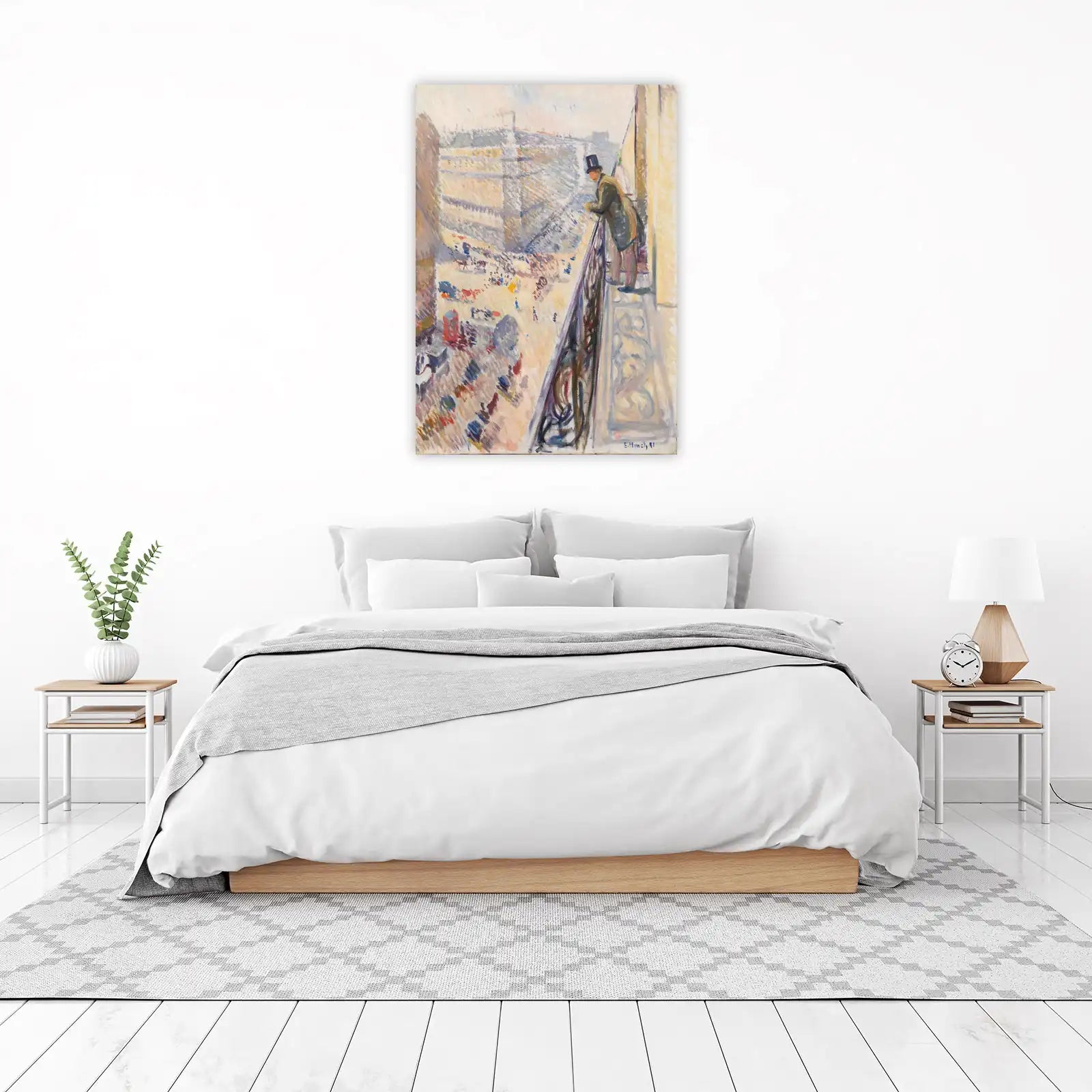 Balcony View Impressionist Art Wall Art