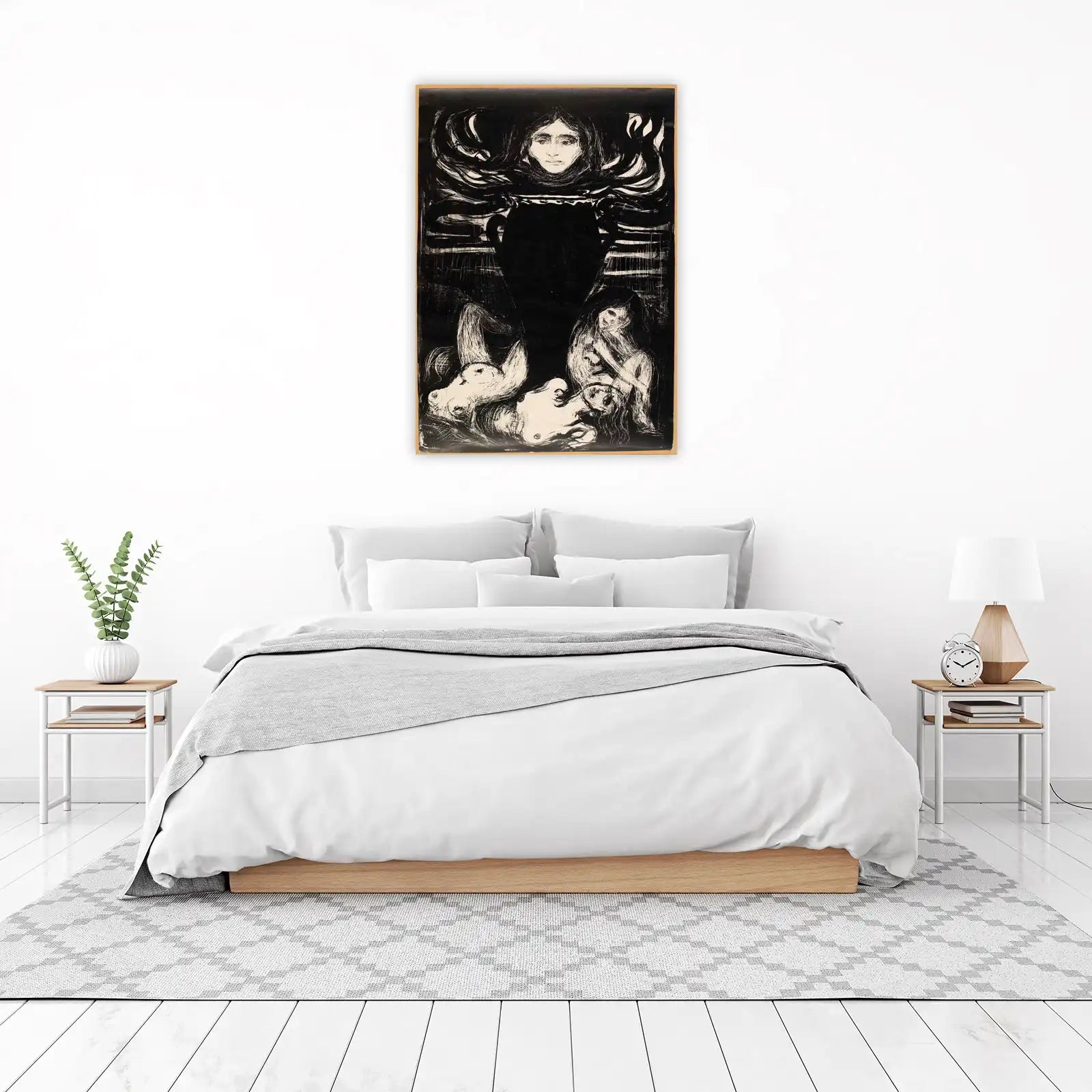 Mysterious Figure & Figures Wall Art | Art Nouveau Decor