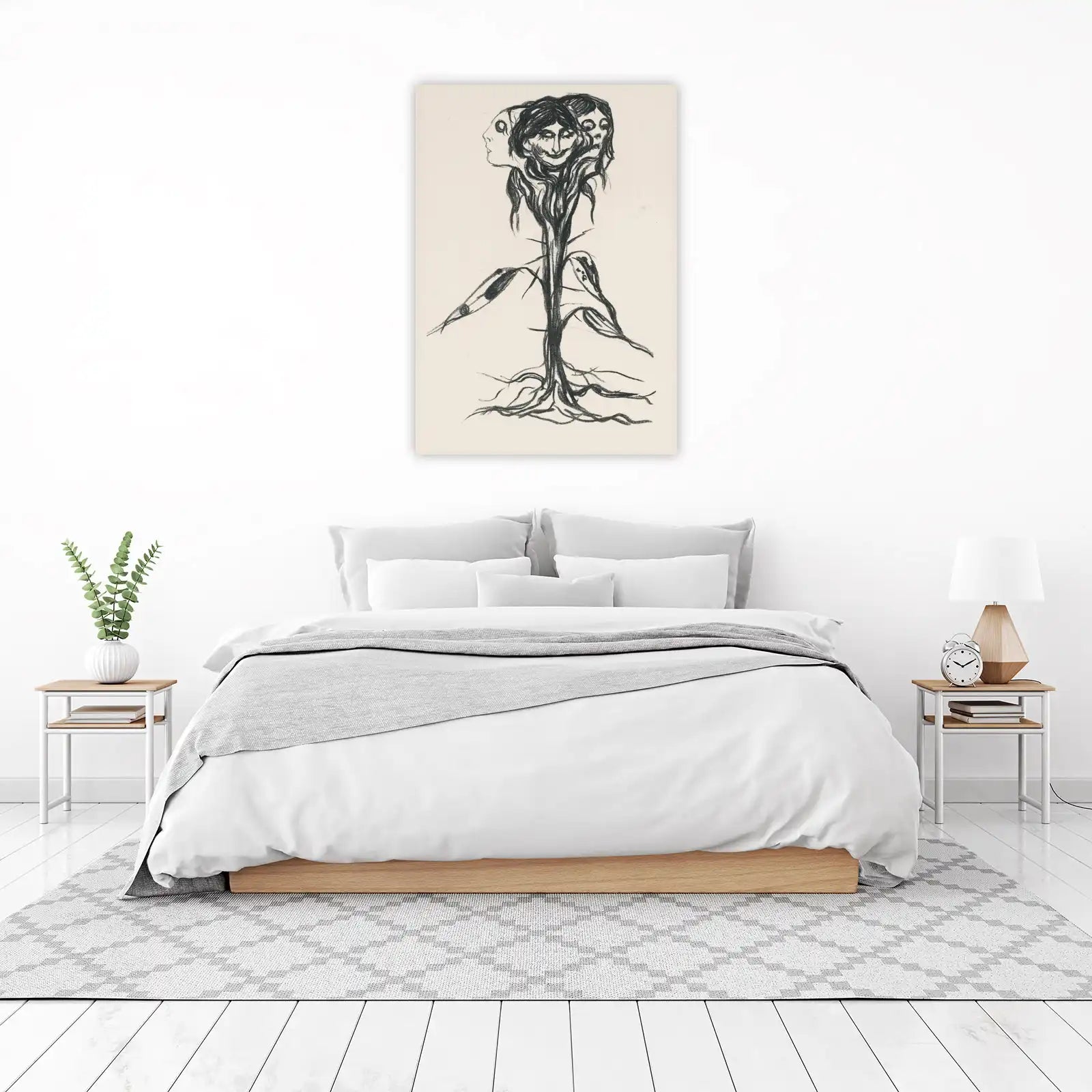Haunting Faces Tree of Life Wall Art