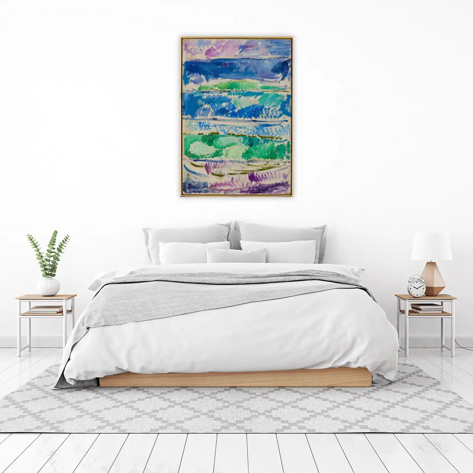 Abstract Coastal Blues & Greens Wall Art