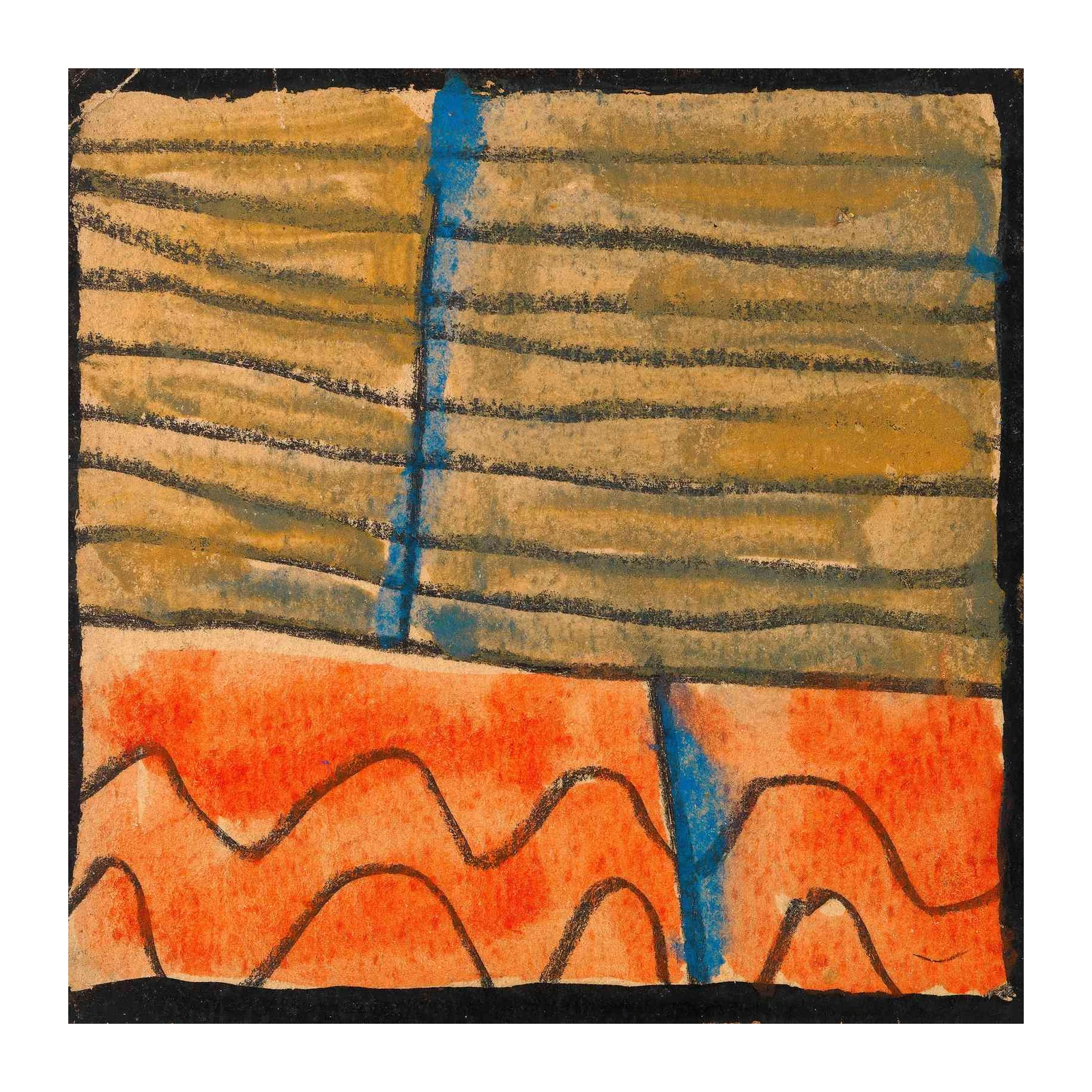 Vibrant Abstract Horizon Wall Art
