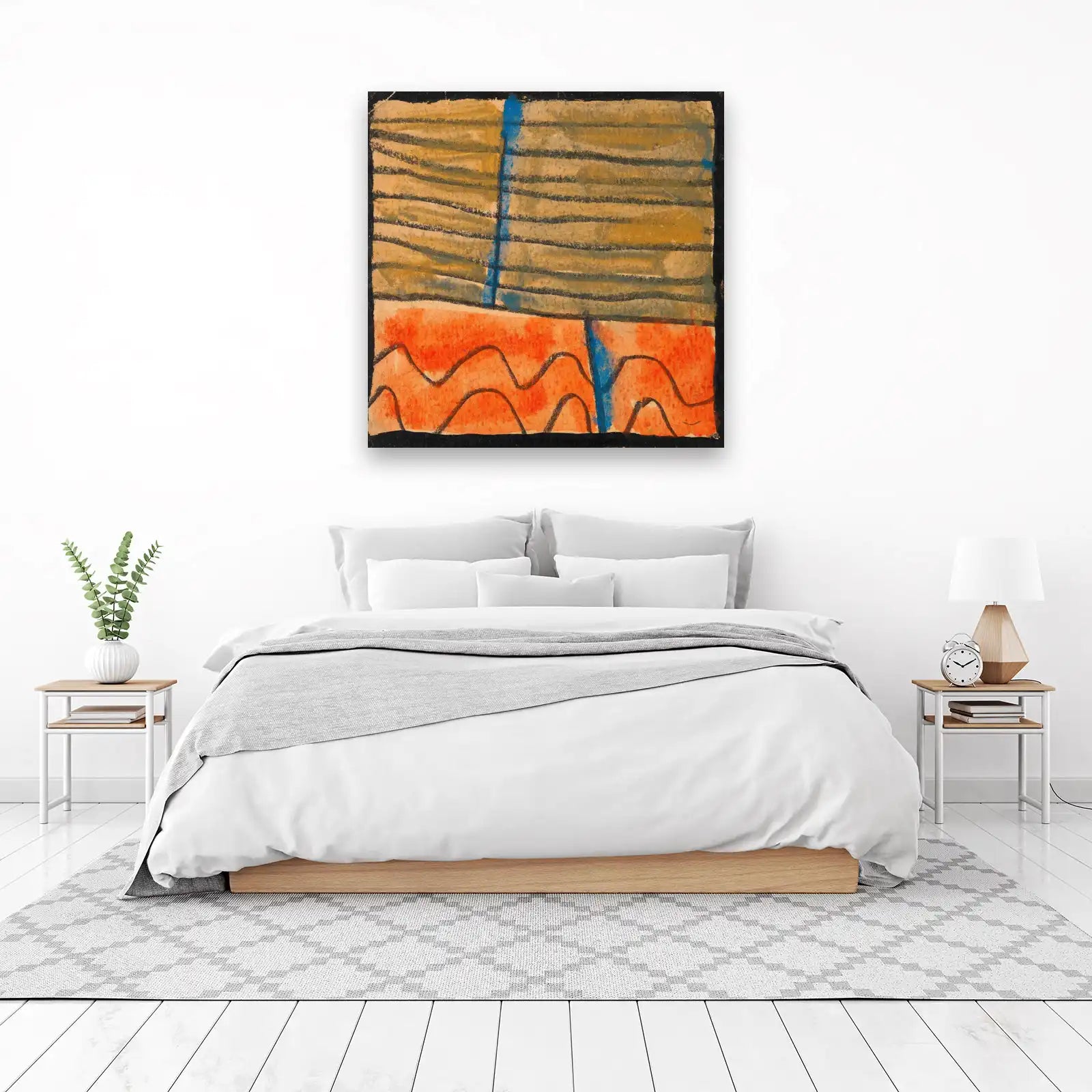 Vibrant Abstract Horizon Wall Art