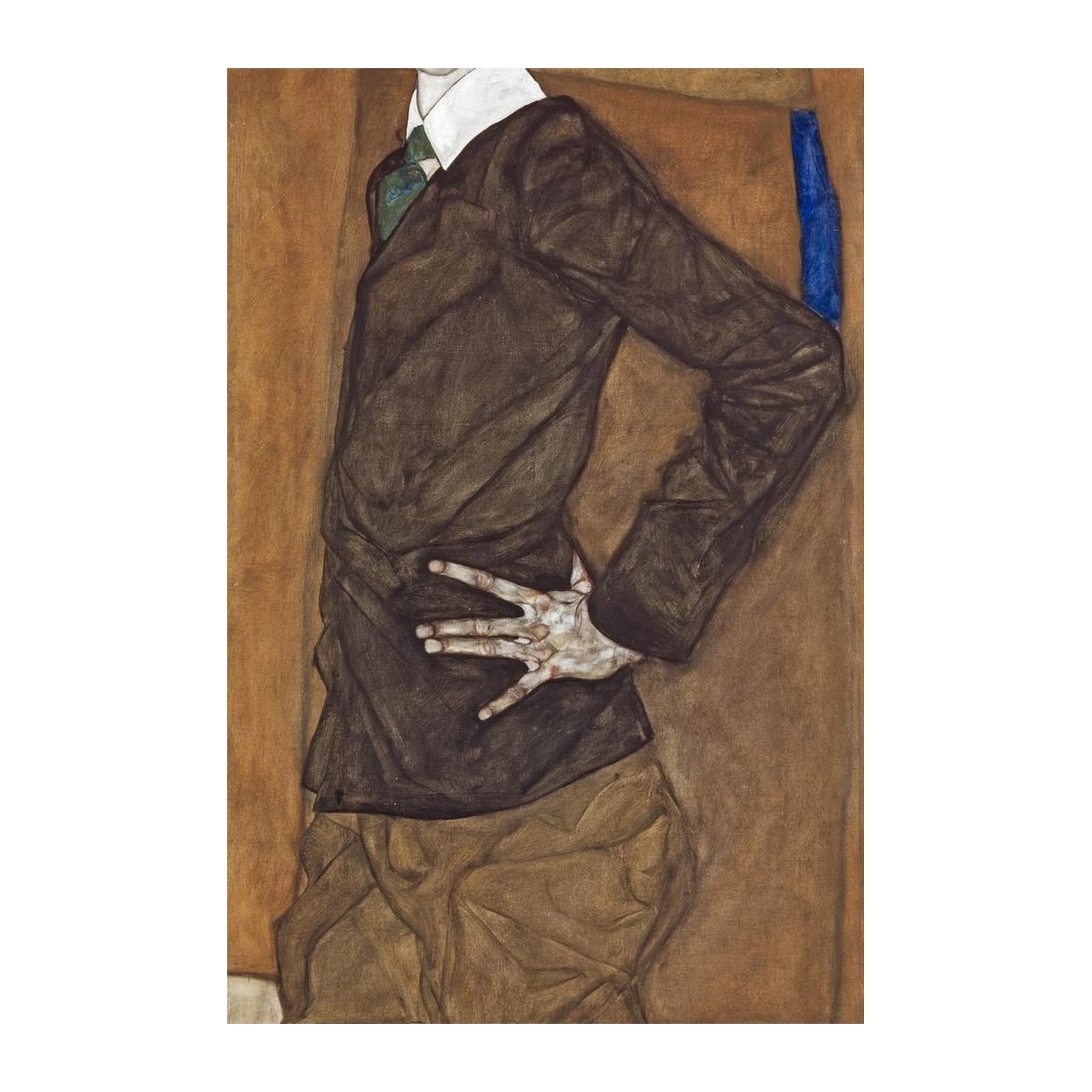 Egon Schiele Portrait on Canvas