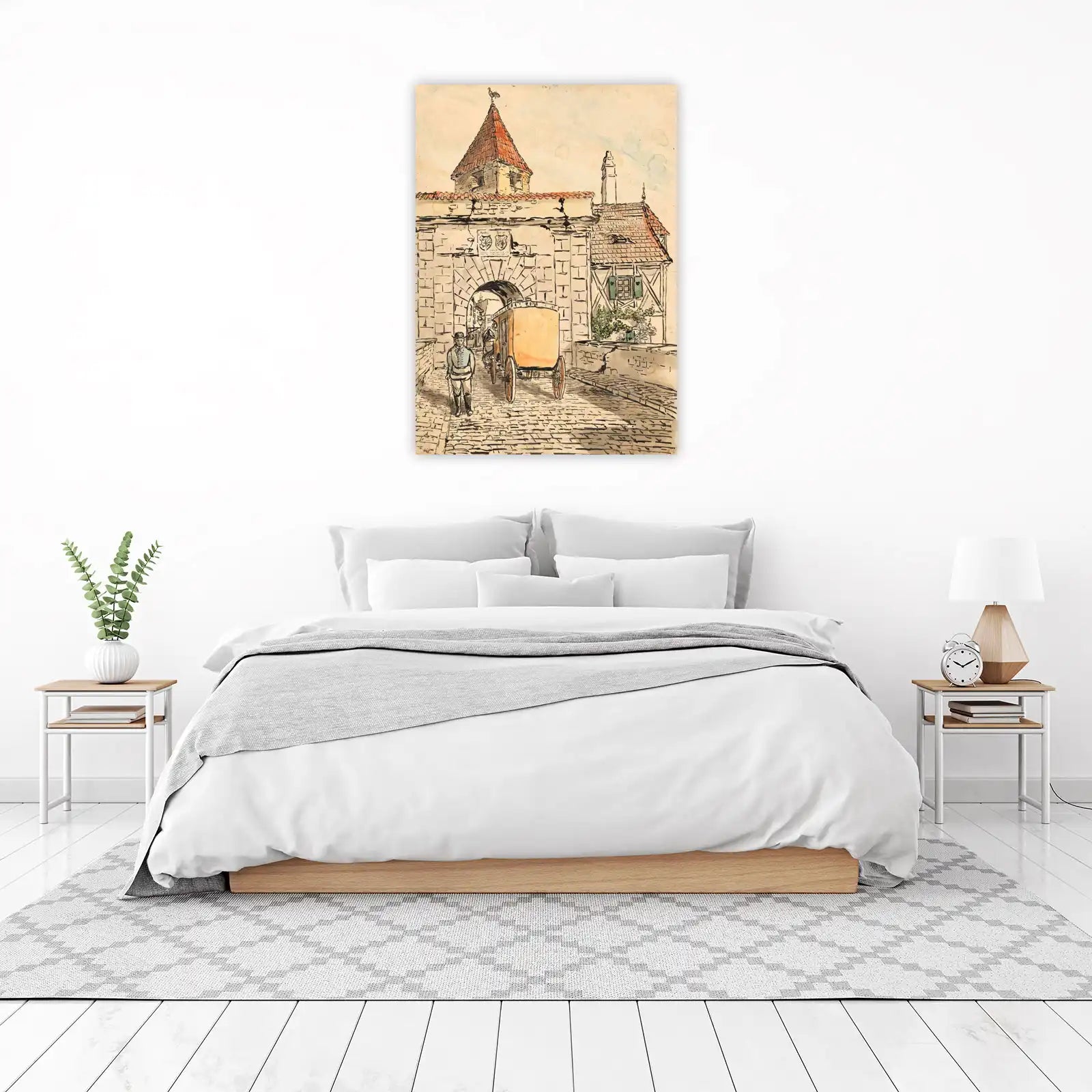 Historic Town Gate & Carriage Wall Art