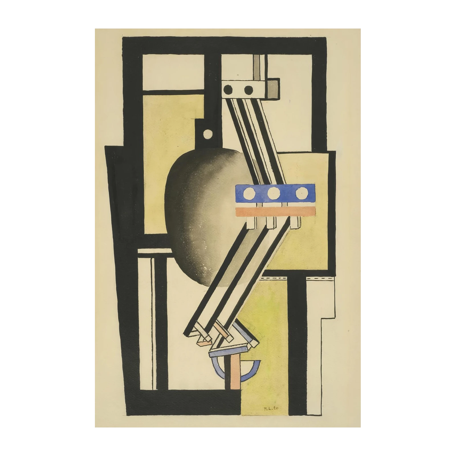 Abstract Geometric Machine Art Wall Art
