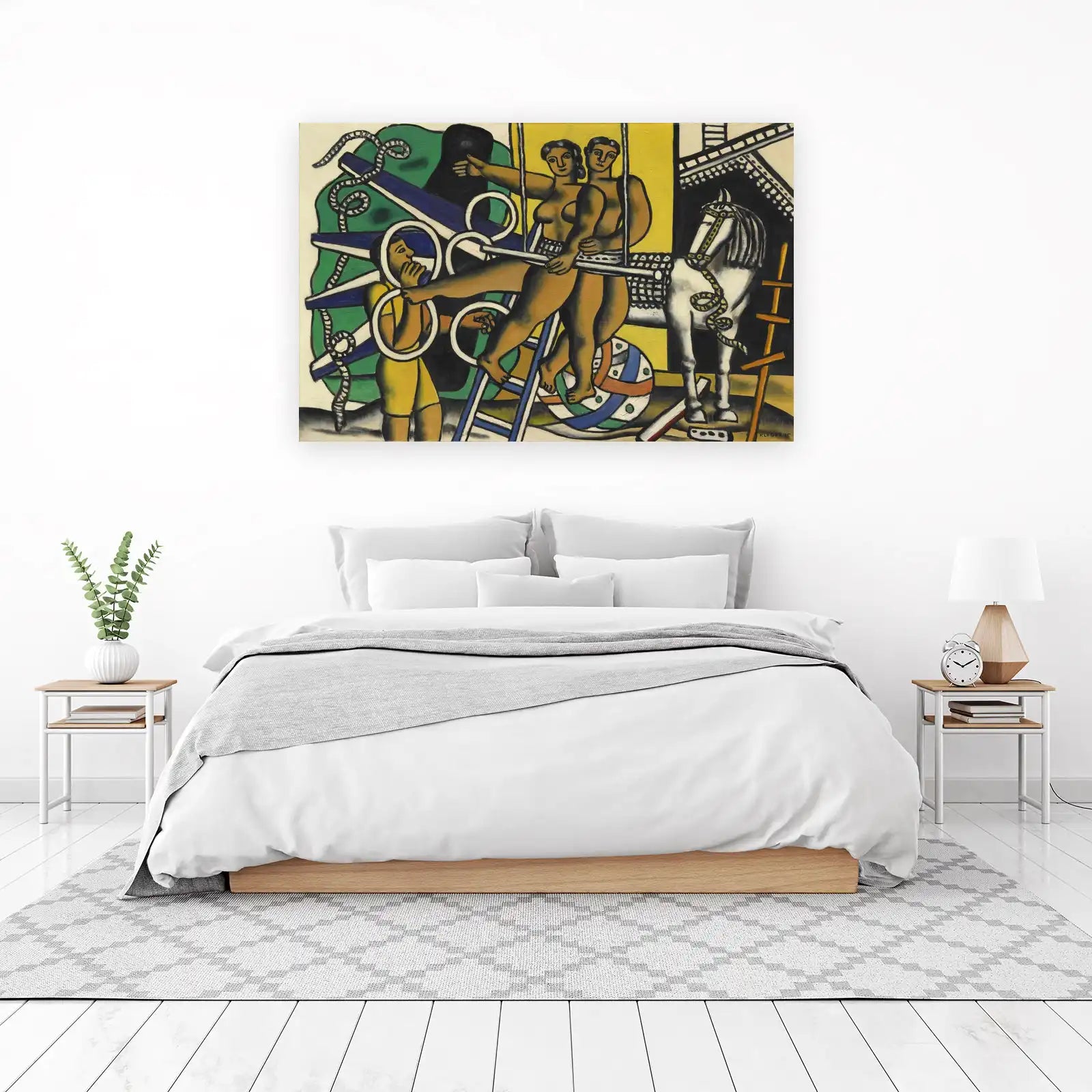 Dynamic Circus Performers Wall Art - Modern Art Decor