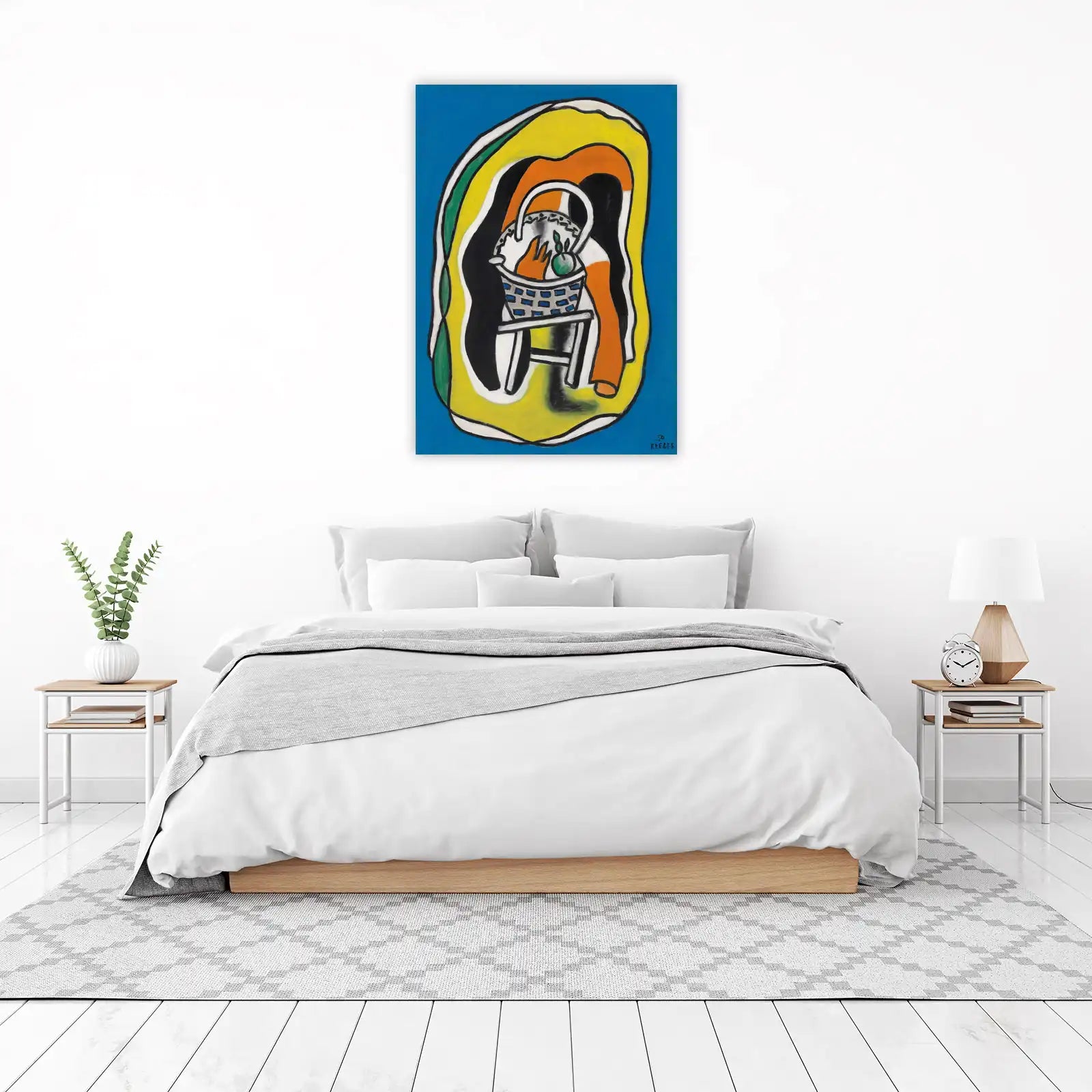 Vibrant Still Life Basket Wall Art