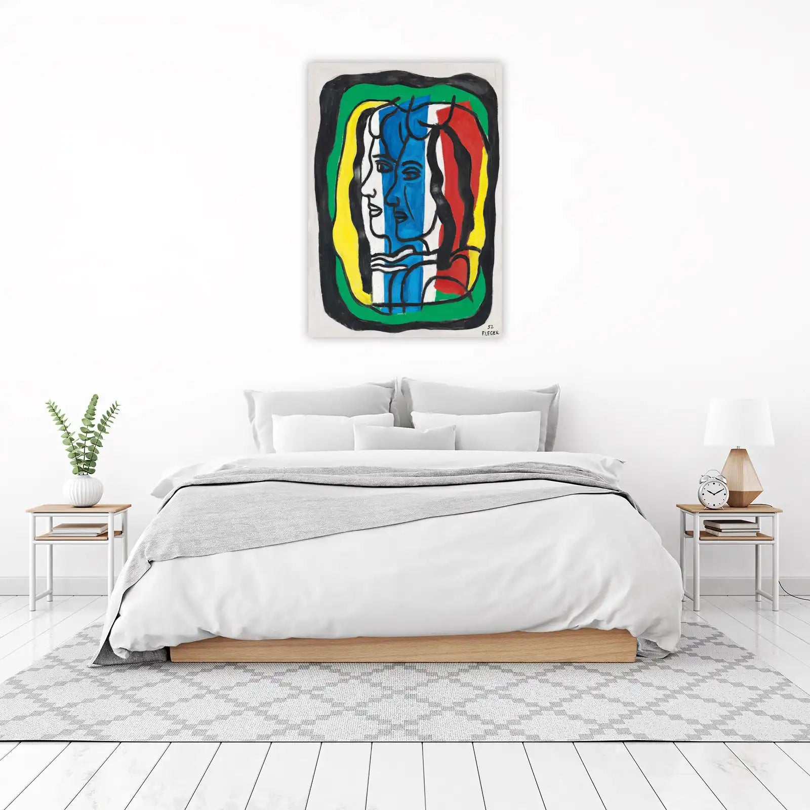 Bold Modern Faces Abstract Wall Art