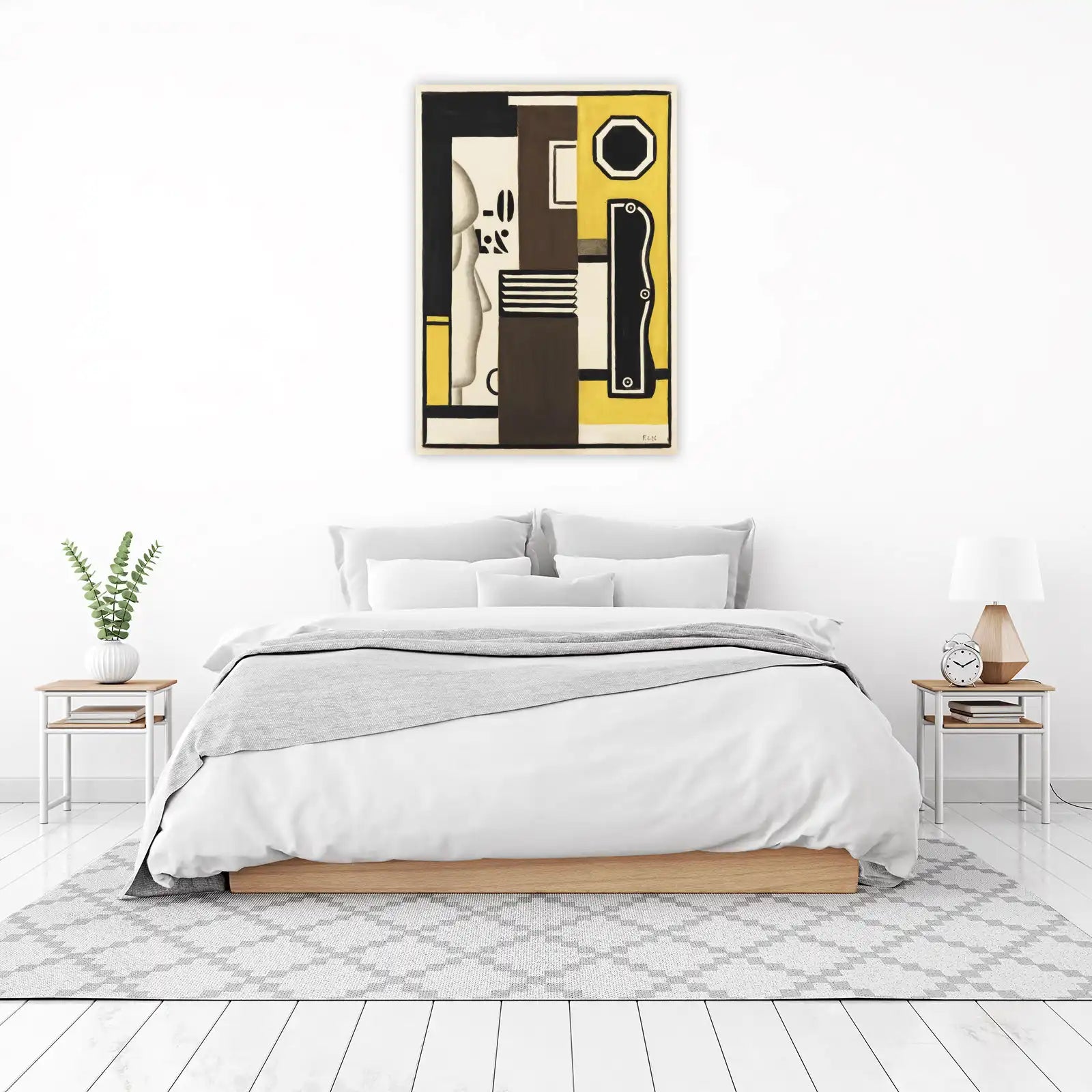 Abstract Geometric Portrait Wall Art