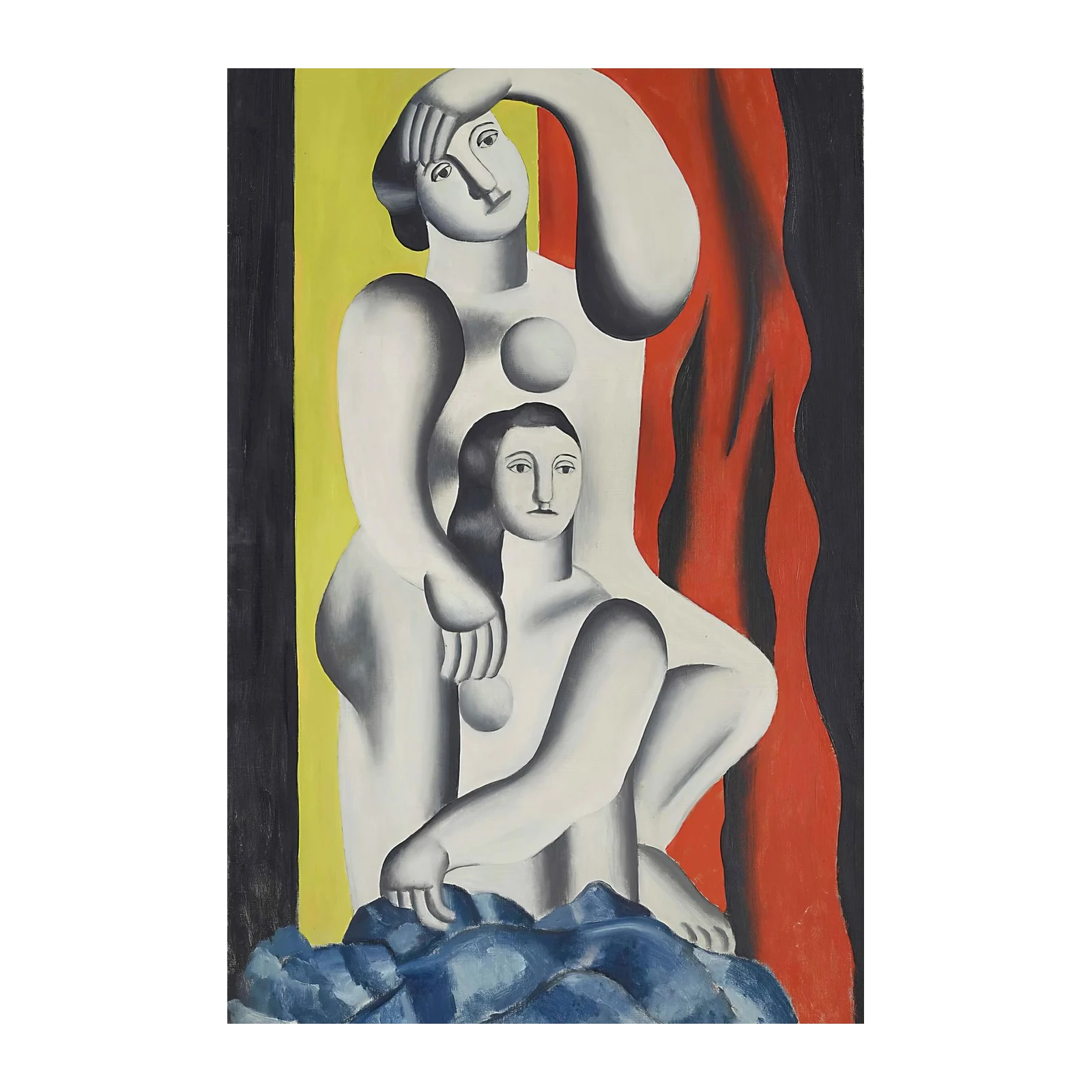 Figurative Modern Art Duo Wall Art