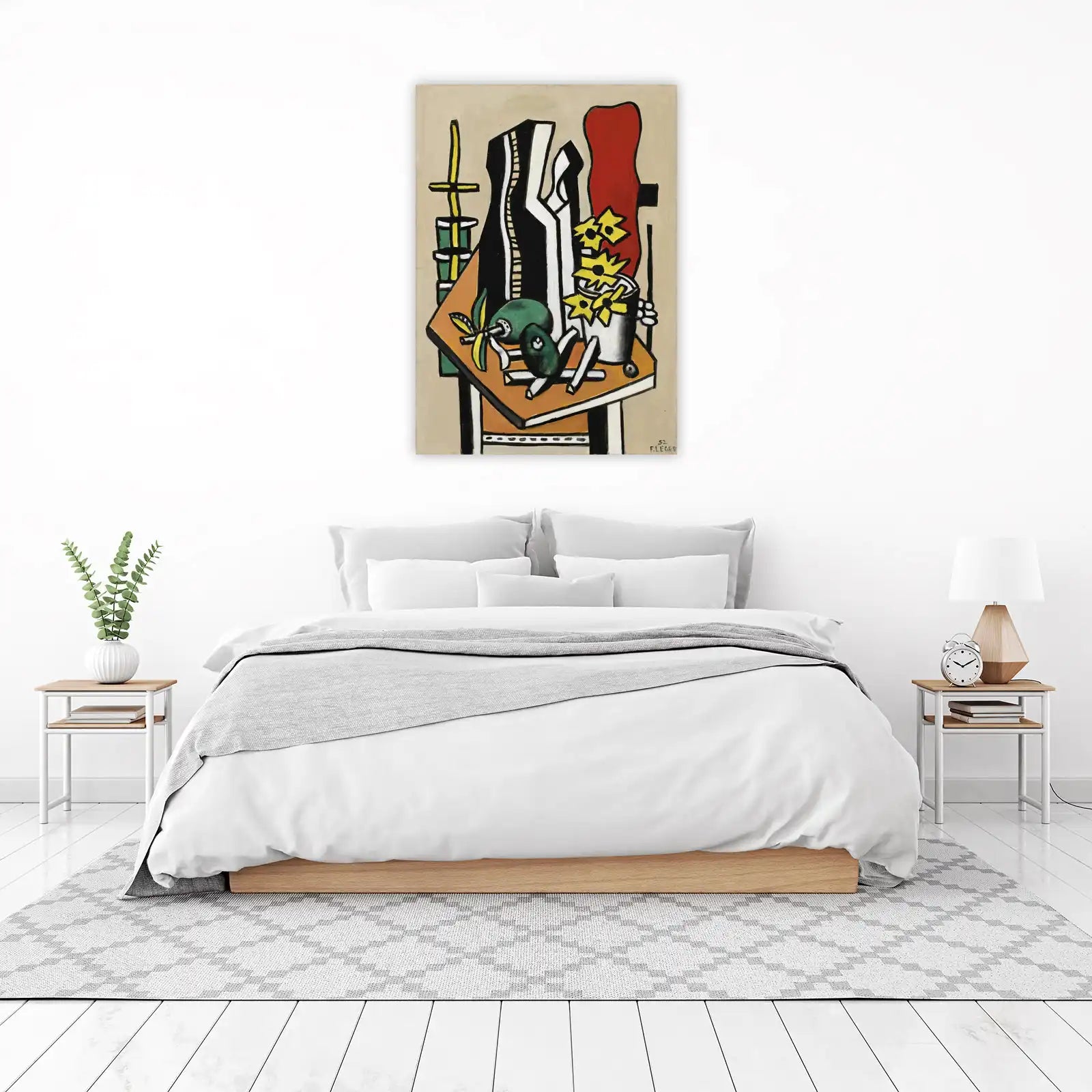 Modern Still Life Yellow Flowers Wall Art
