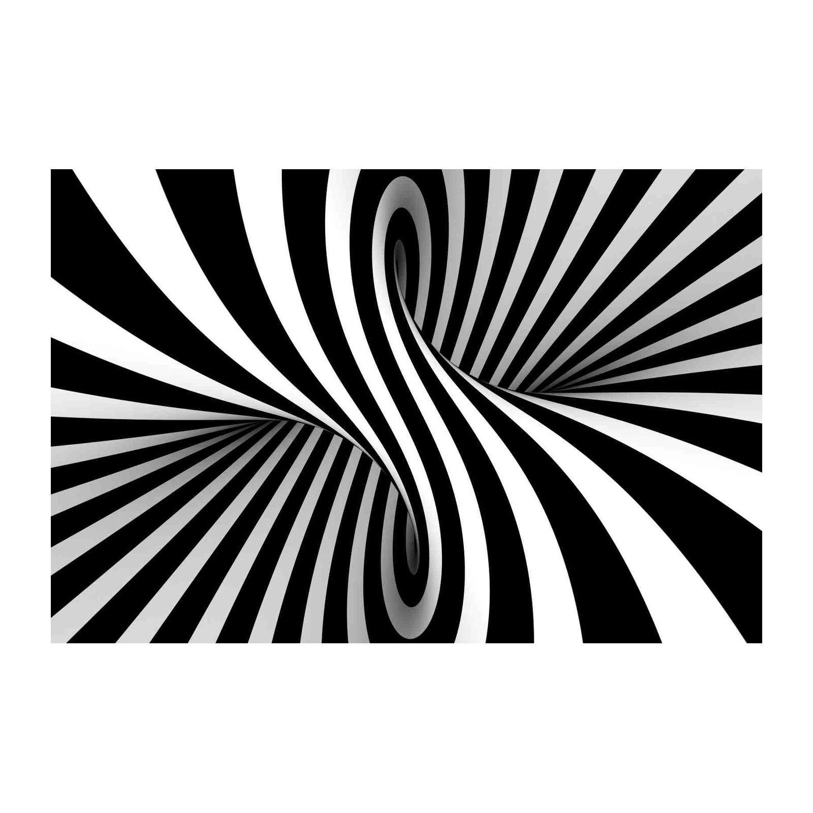 Abstract Black & White Op Art Wall Art