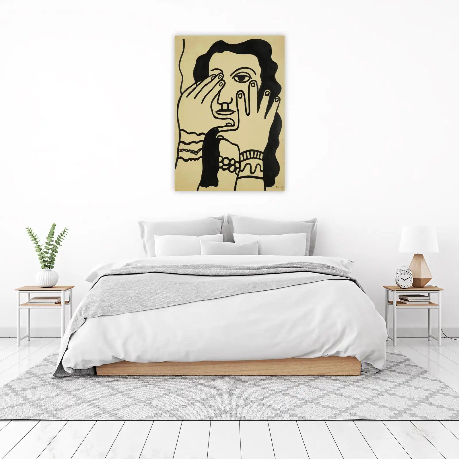 Modern Abstract Face Wall Art