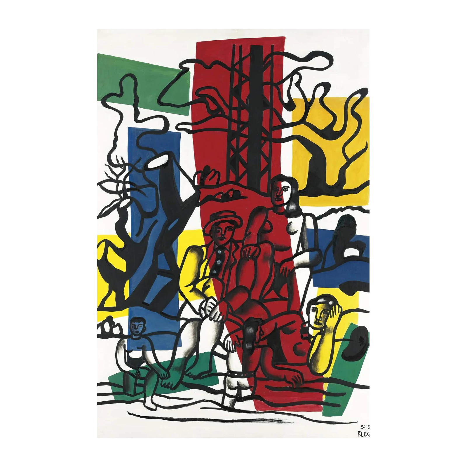 Bold Figures Modern Art Wall Art