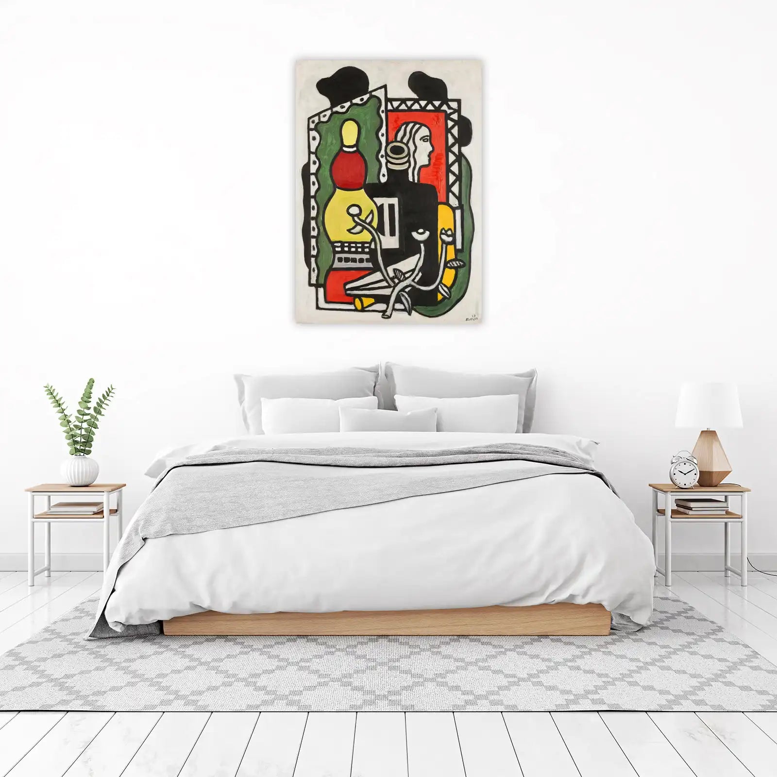 Modern Figures & Bowling Pin Wall Art