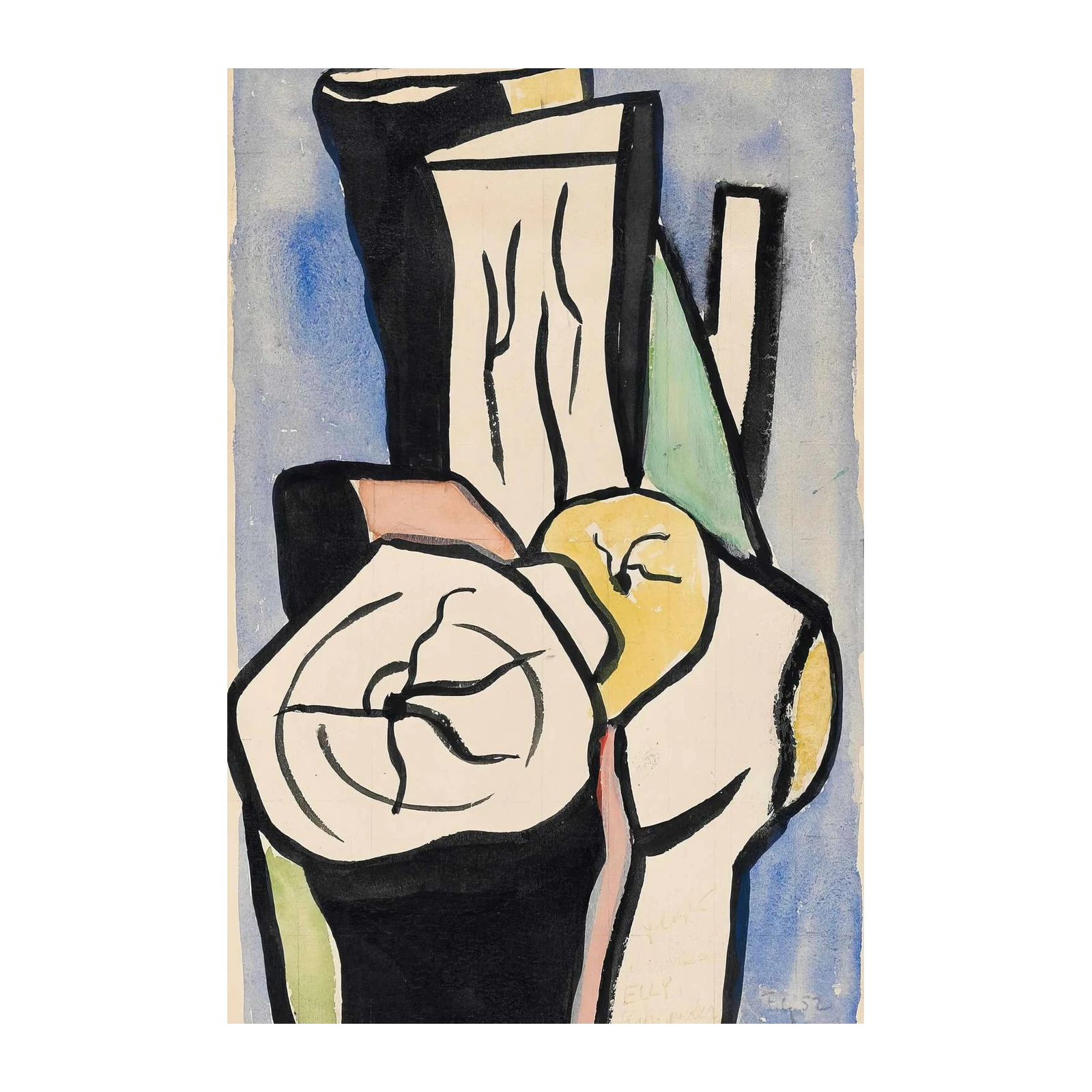 Abstract Still Life with Fruit Wall Art