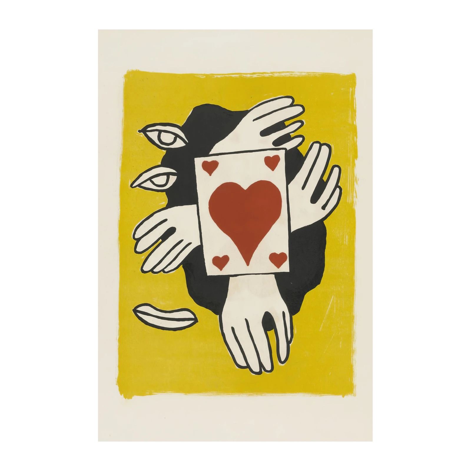 Surreal Heart Card Art Print