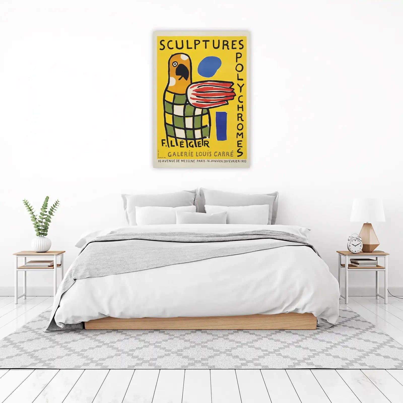 F. Leger "Sculptures Polychromes" Yellow Wall Art