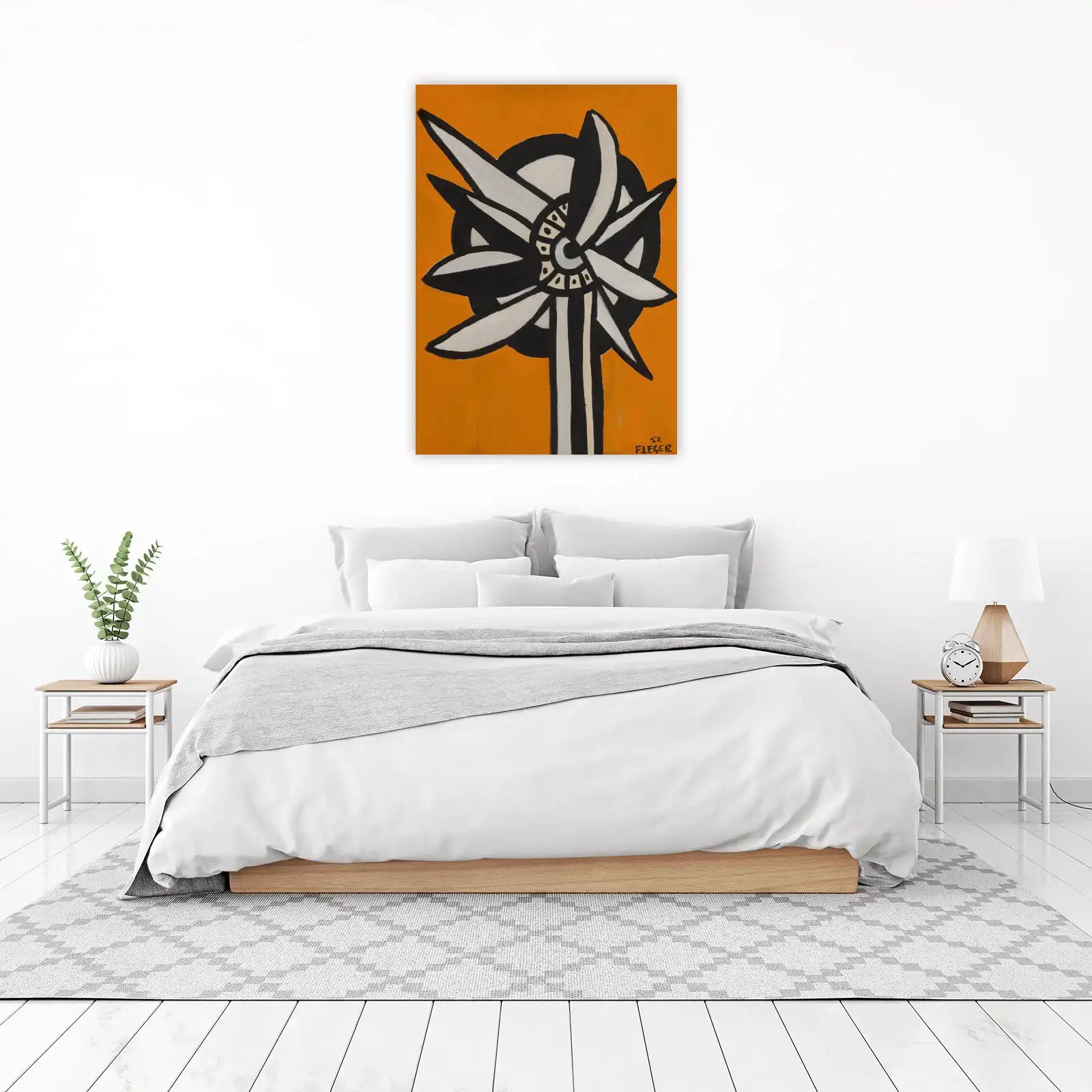 Bold Abstract Flower Wall Art - Modern Wall Art