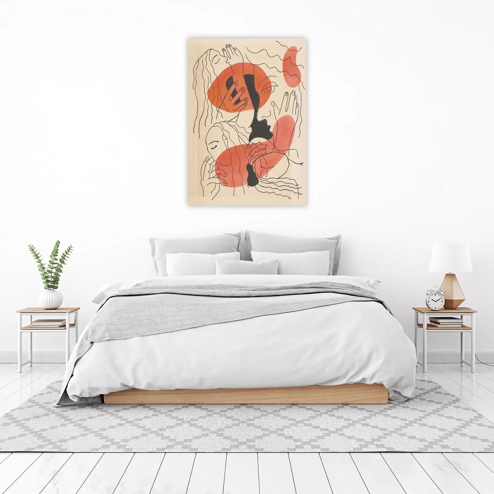 Abstract Embrace Wall Art