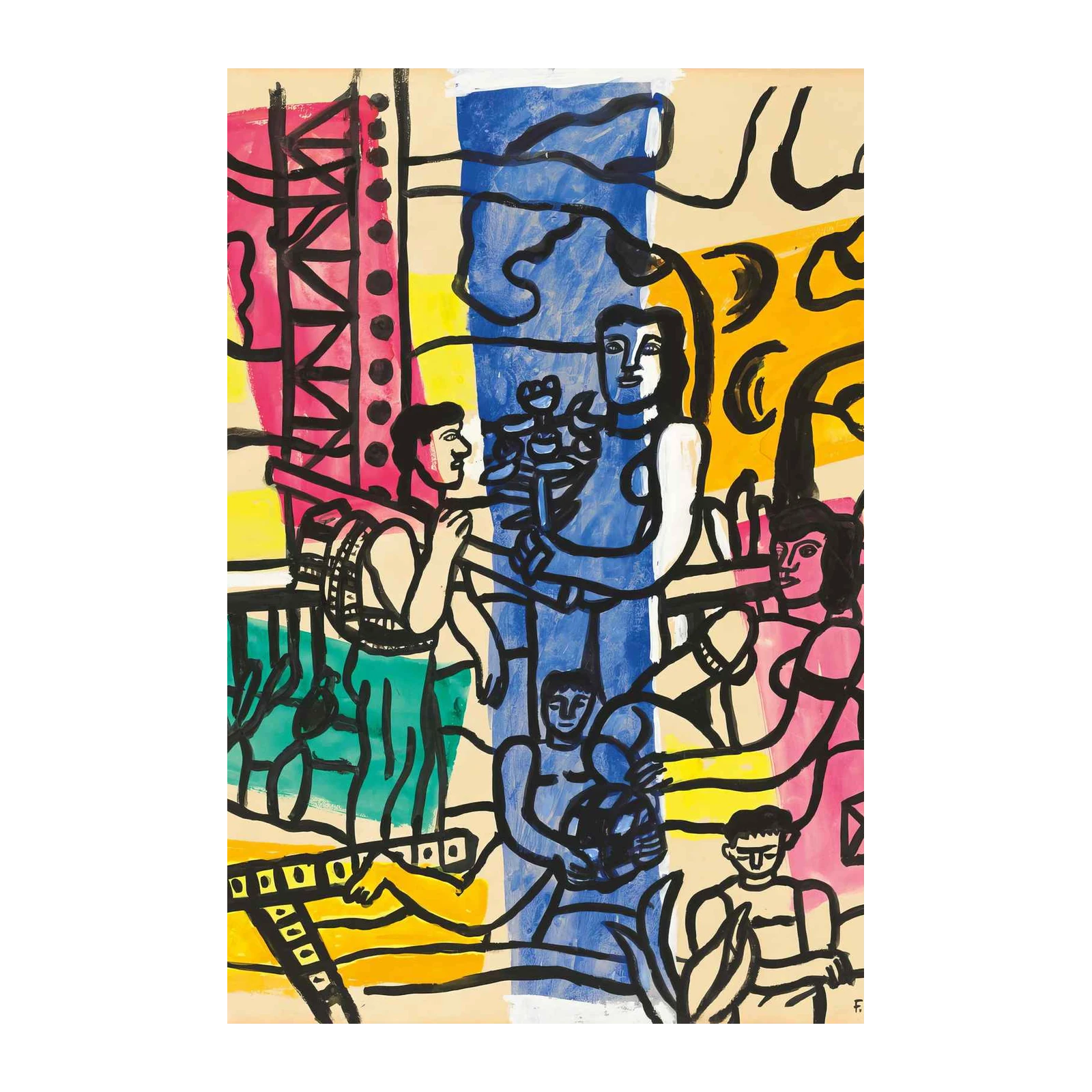 Vibrant Figurative Art Wall Art