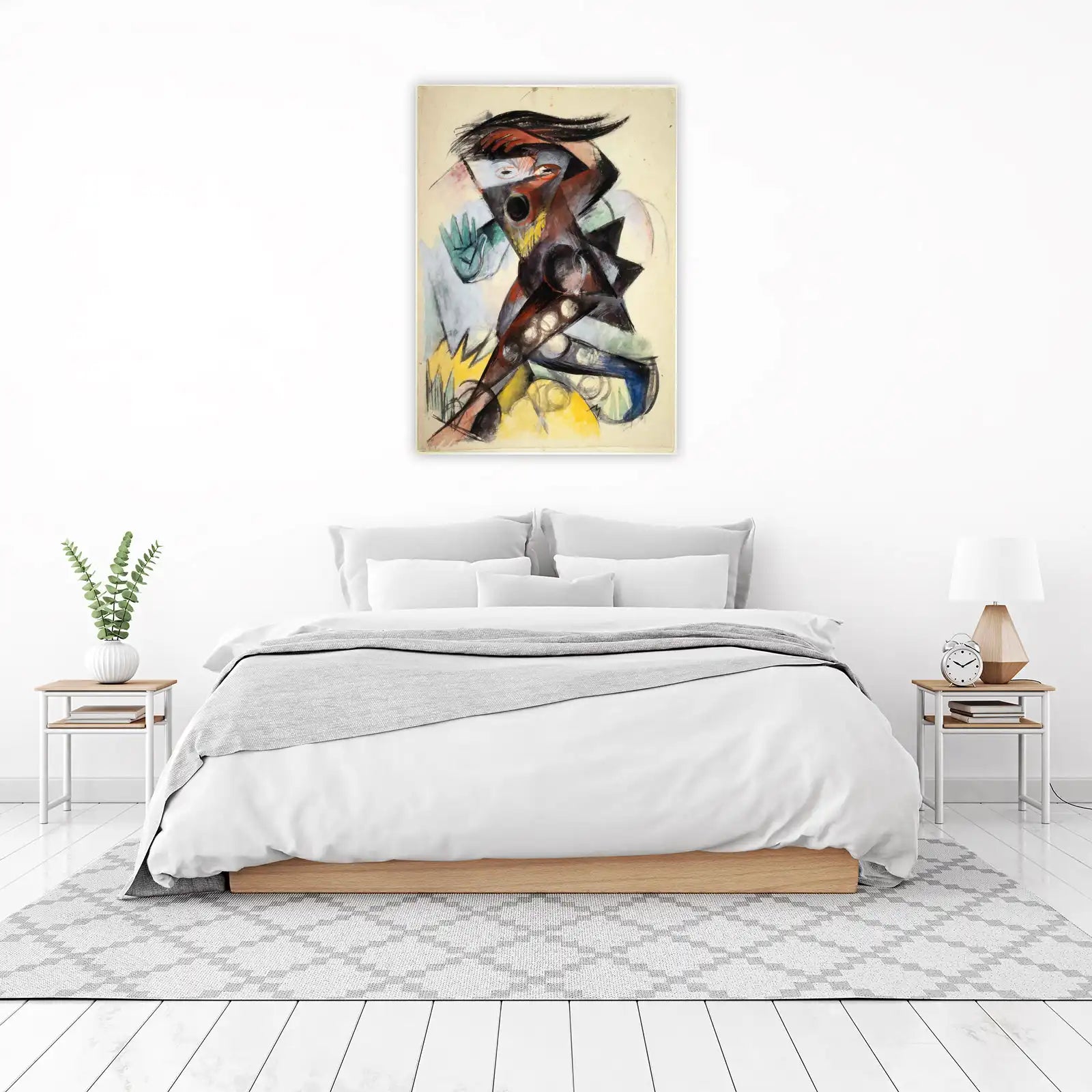 Dynamic Expressionist Figure Wall Art