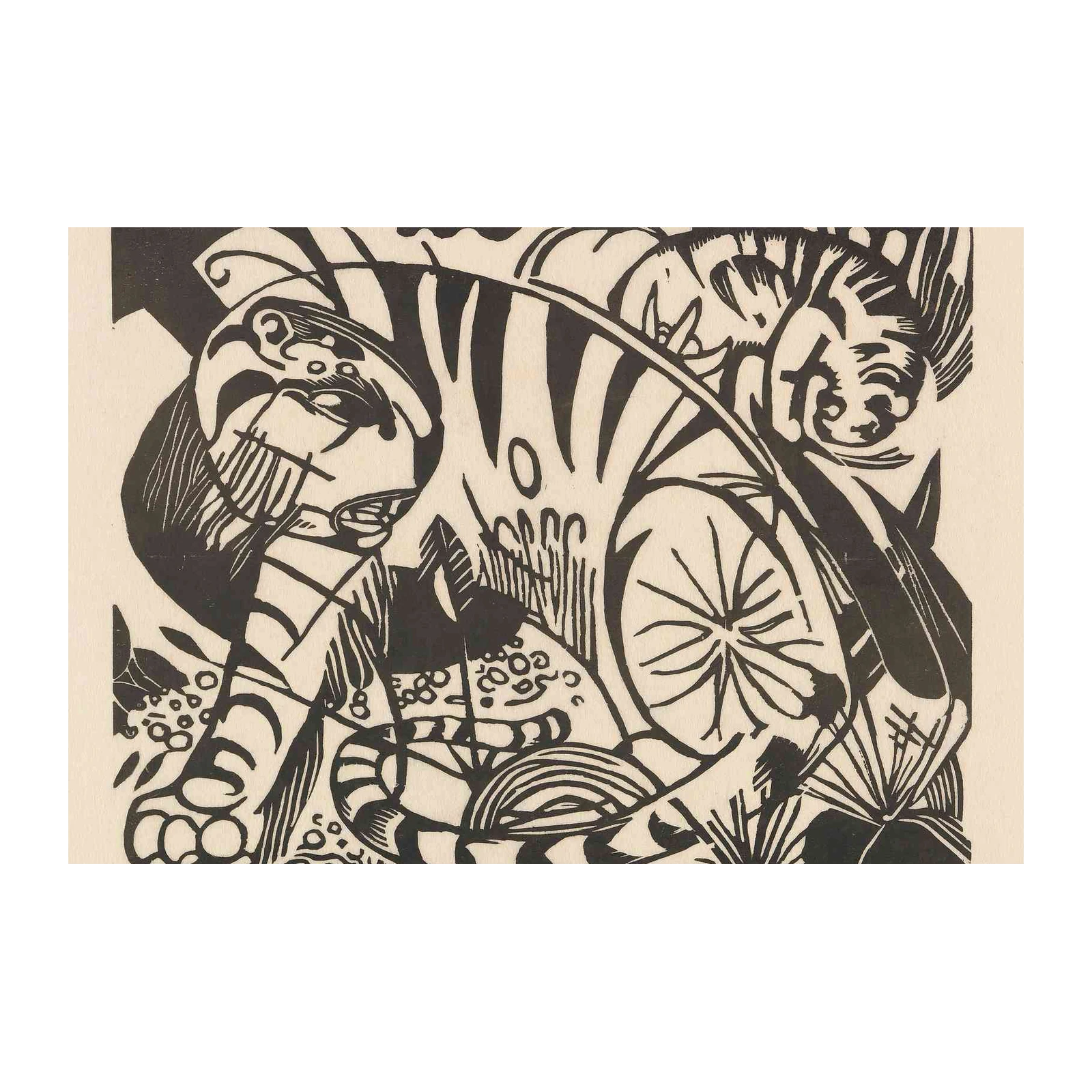 Bold Tiger in Jungle Wall Art - Wildlife Art