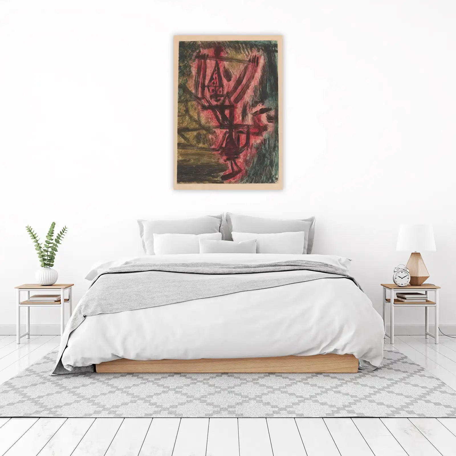 Vibrant Abstract Figure Wall Art