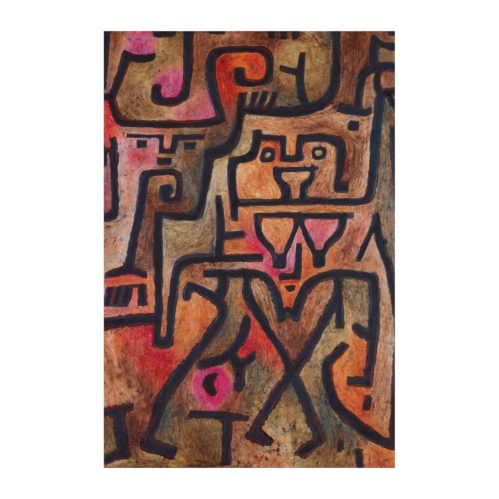 Abstract Figure Composition Wall Art