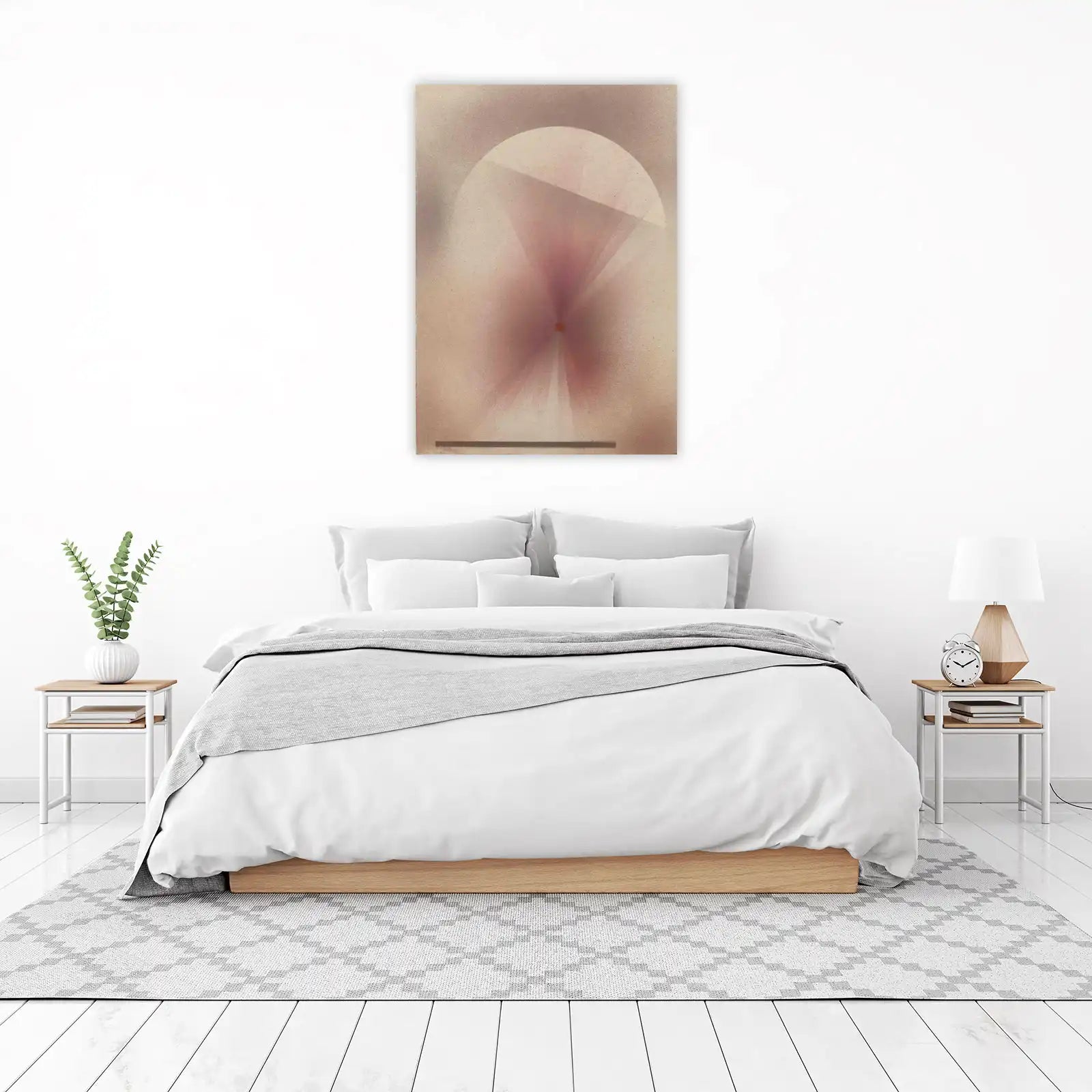 Abstract Pink Radiance Wall Art