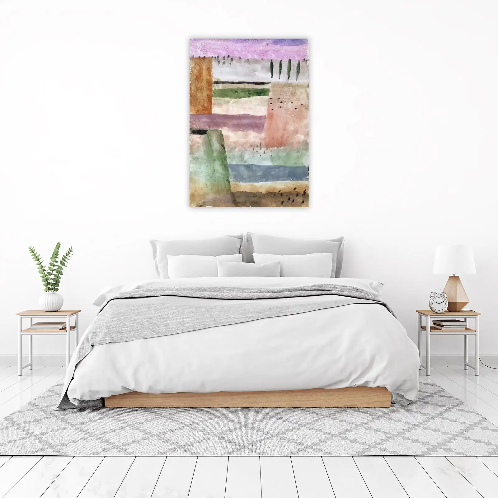 Abstract Landscape Watercolour Wall Art