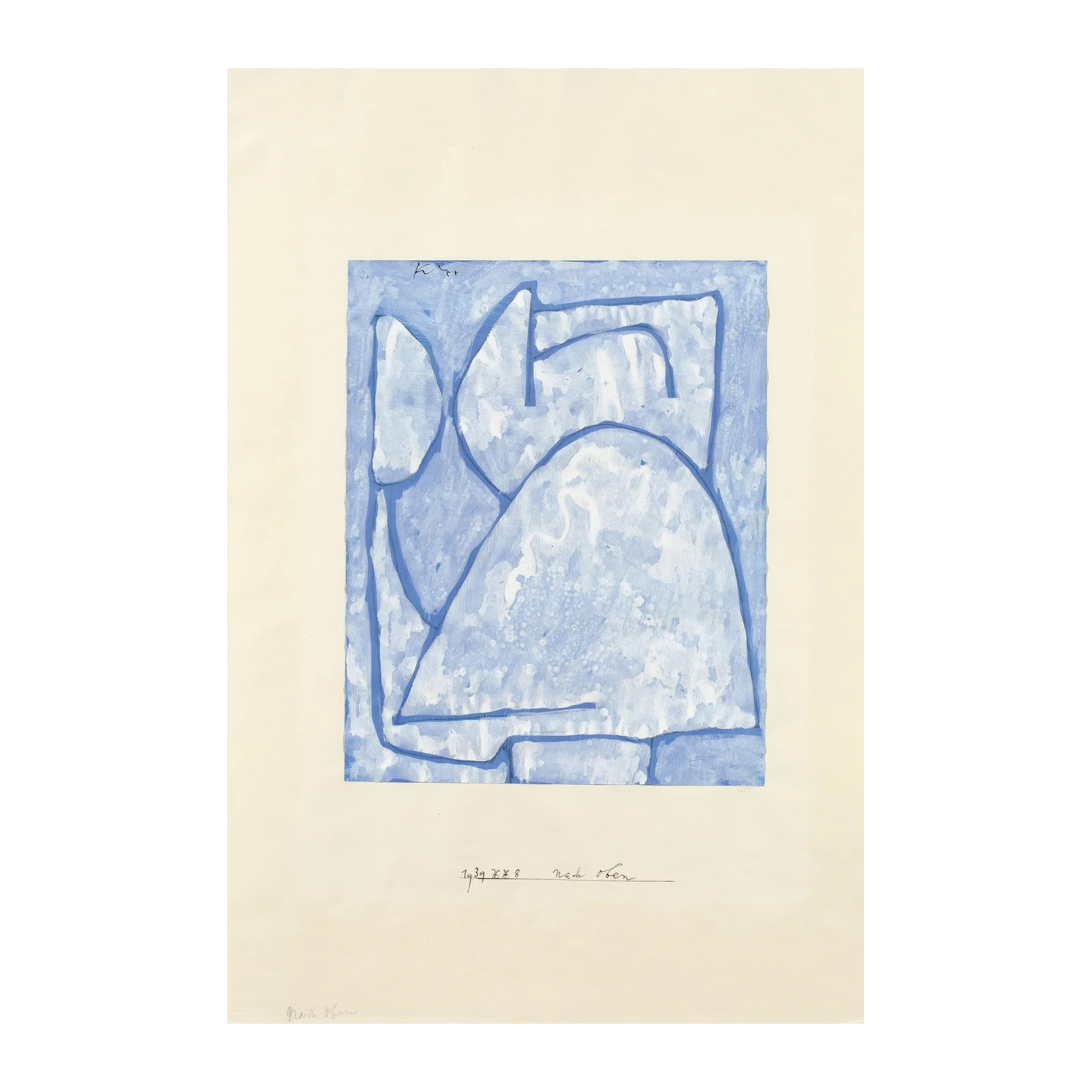 Abstract Blue Forms Wall Art