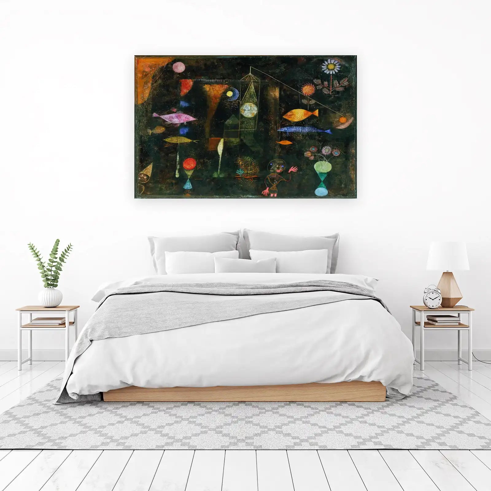 Abstract Fish & Celestial Dreams Wall Art