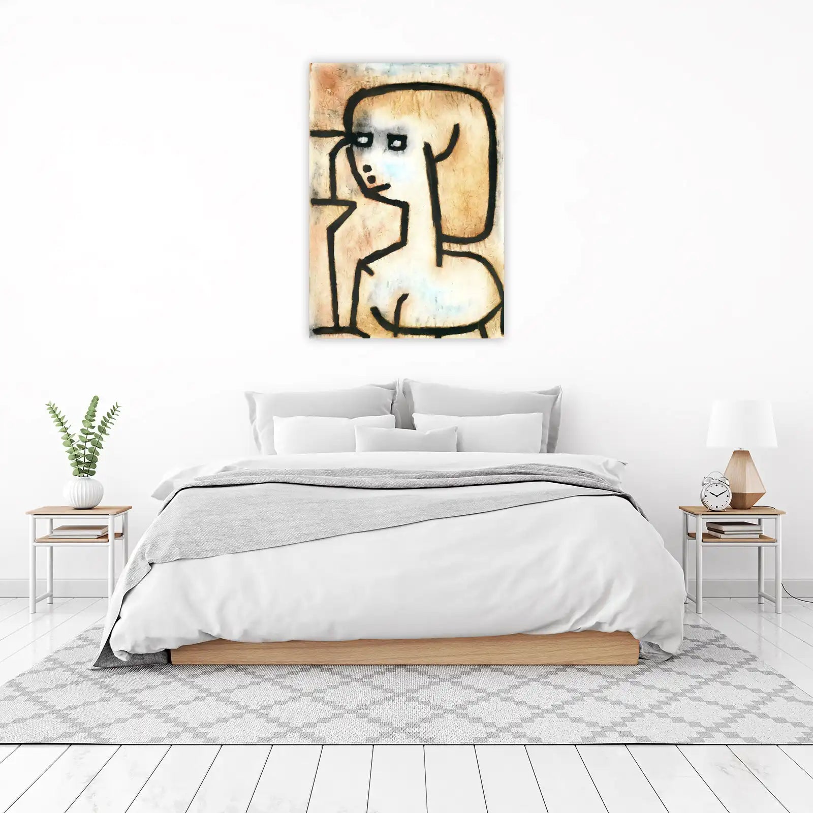 Abstract Portrait Bold Lines Wall Art