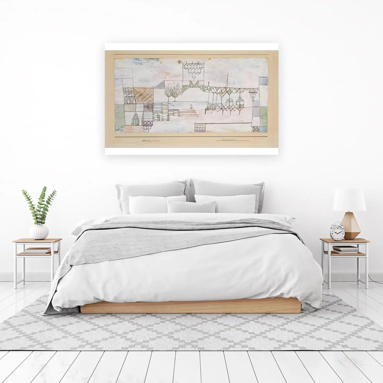 Abstract Geometric Cityscape Wall Art