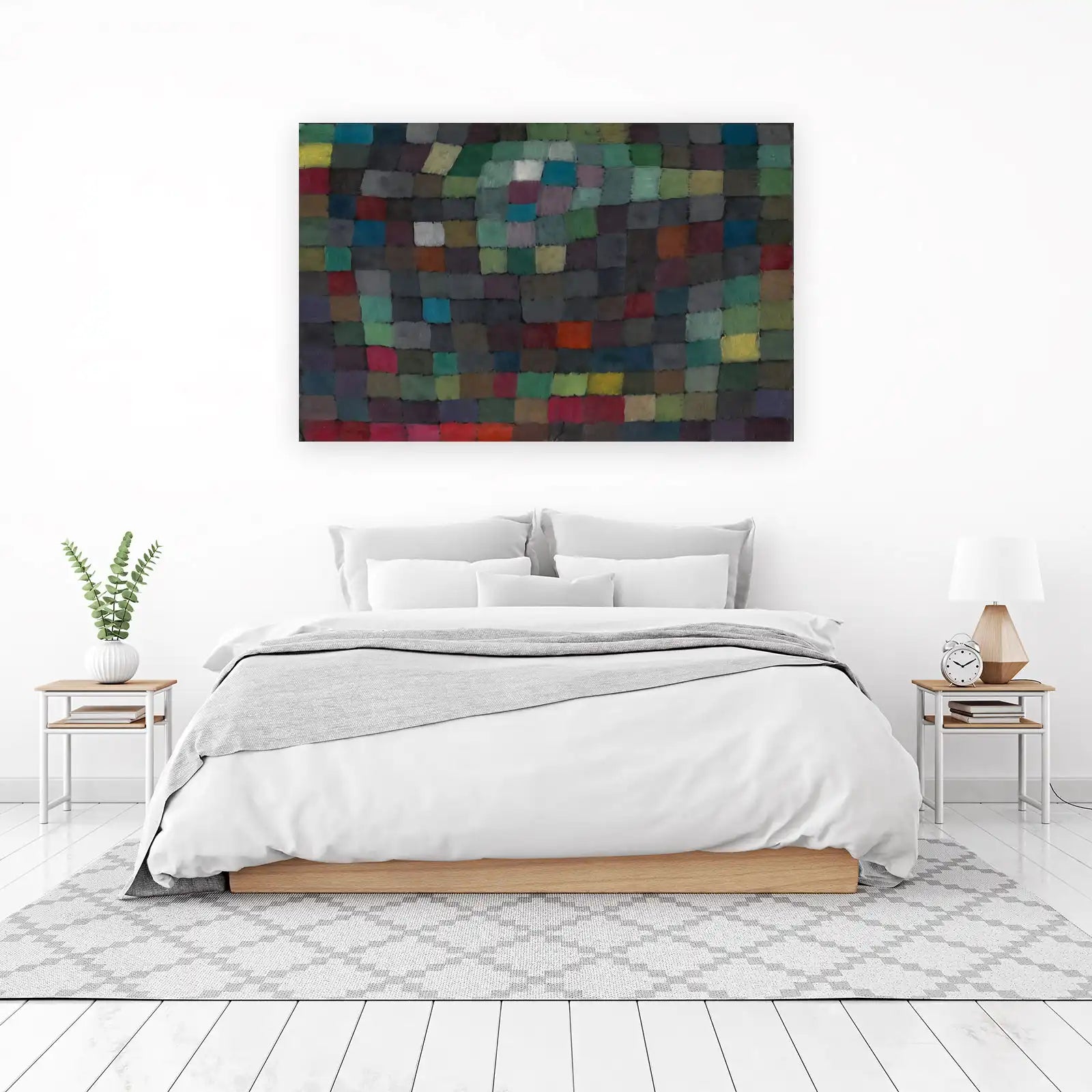 Abstract Geometric Garden Wall Art - Modern Wall Art