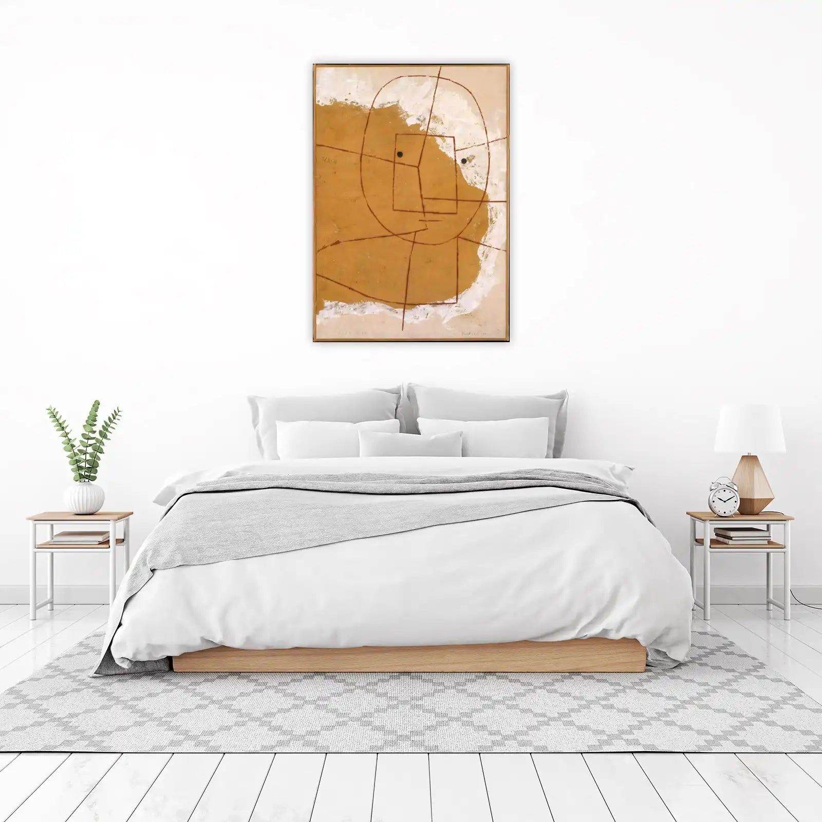 Abstract Portrait Textured Wall Art