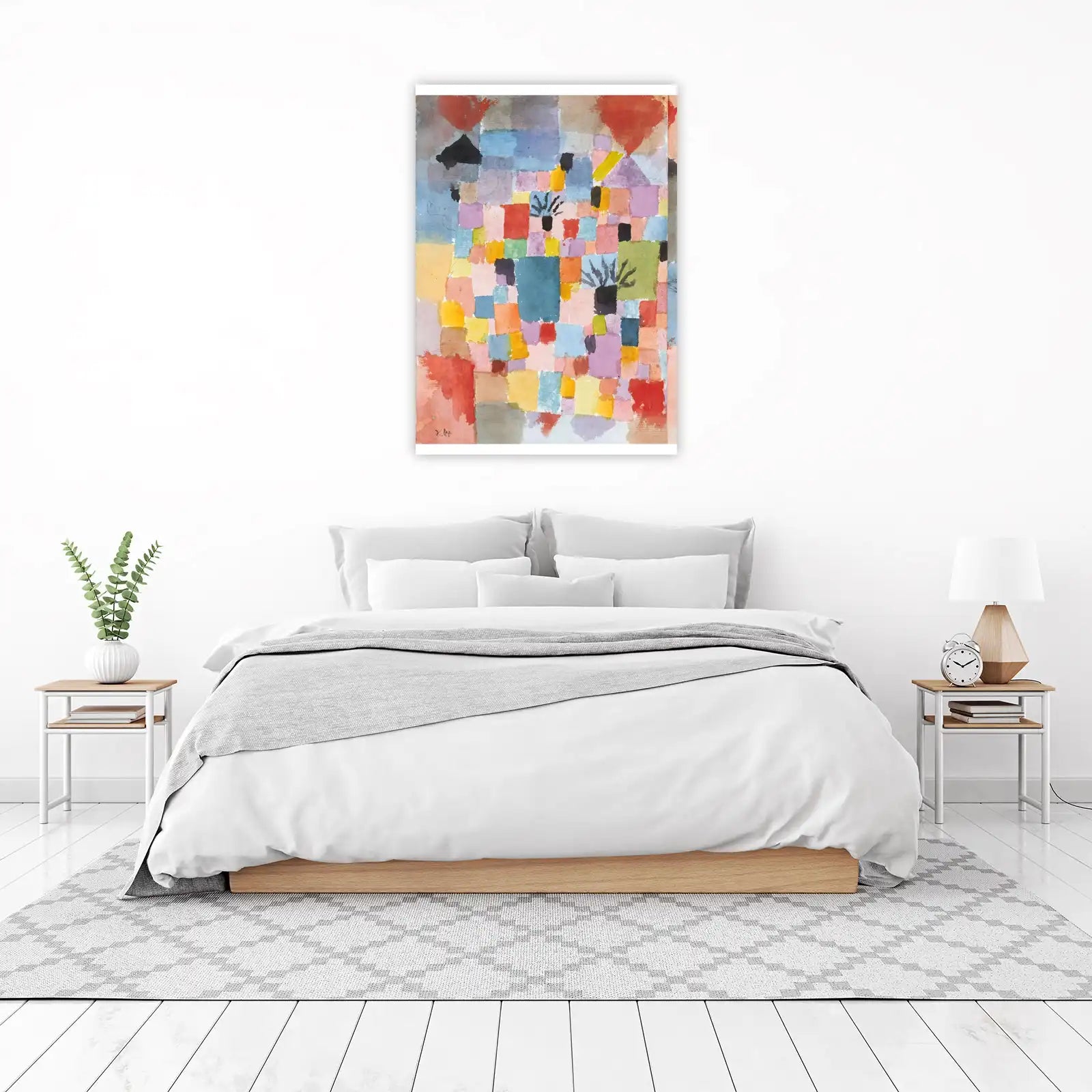 Vibrant Bauhaus Garden Wall Art