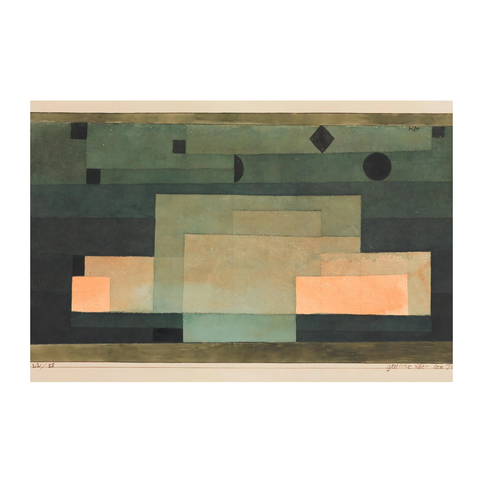 Abstract Geometric Nature Landscape Wall Art