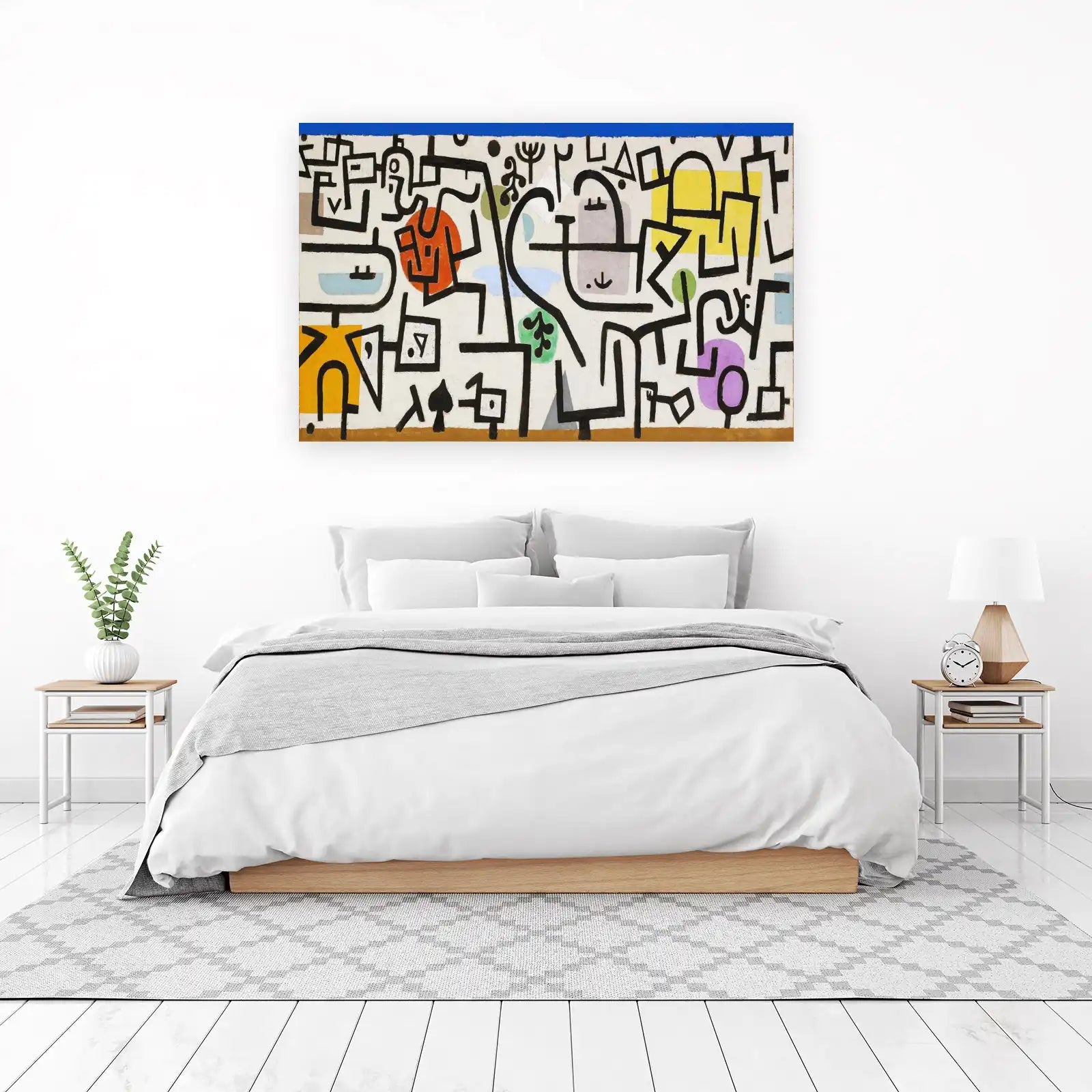 Abstract Geometric Whimsy Wall Art