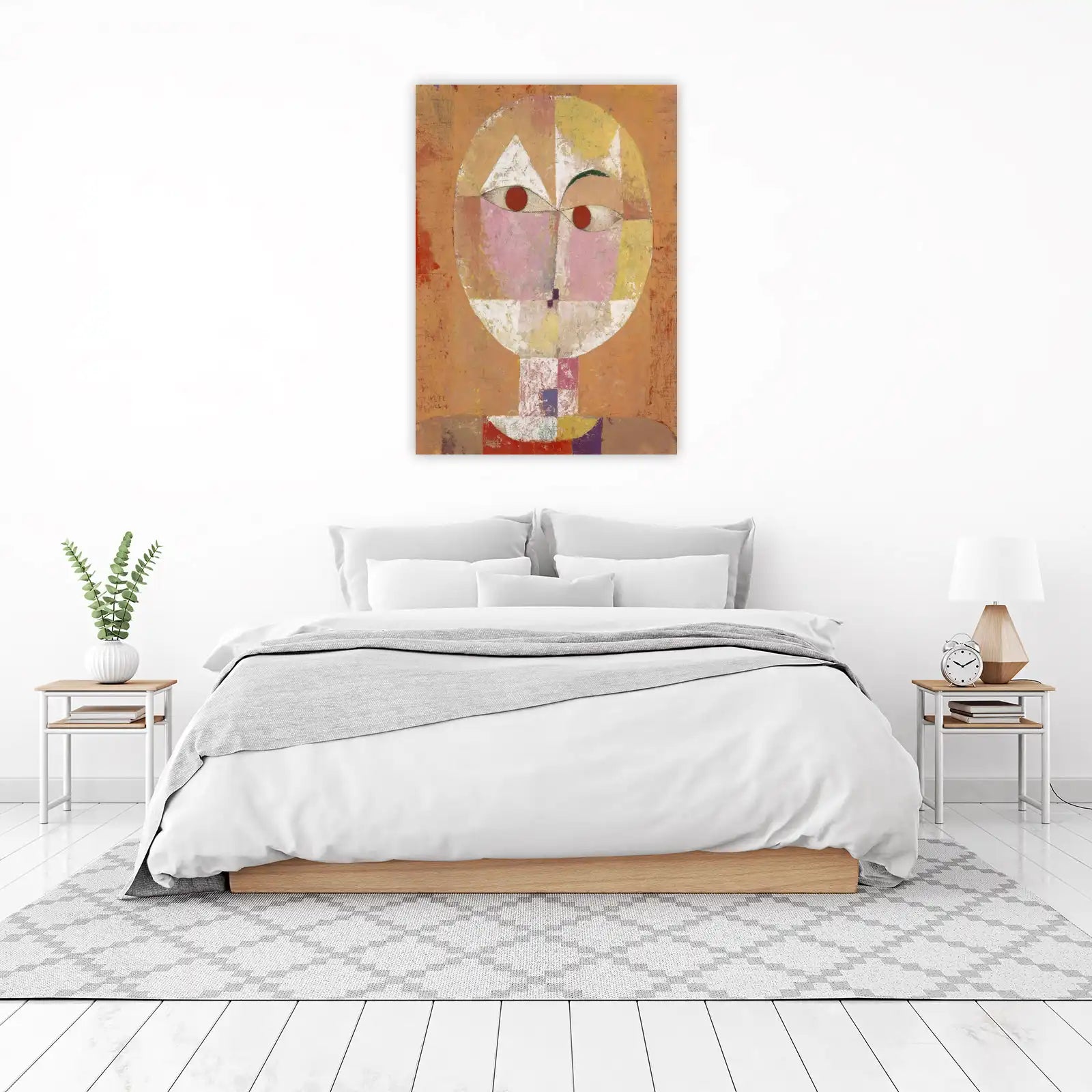 Whimsical Portrait Geometric Modern Art Wall Art