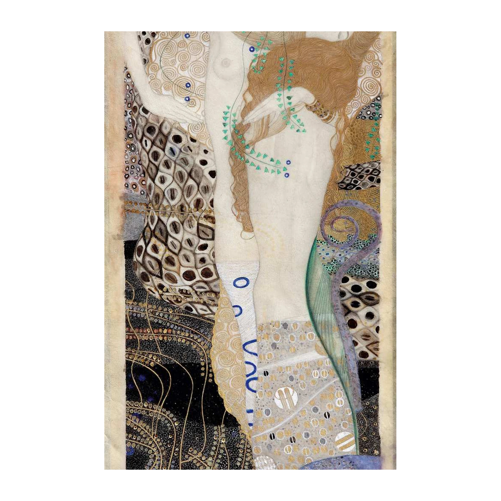 Gustav Klimt "The Kiss" Inspired Art Wall Art