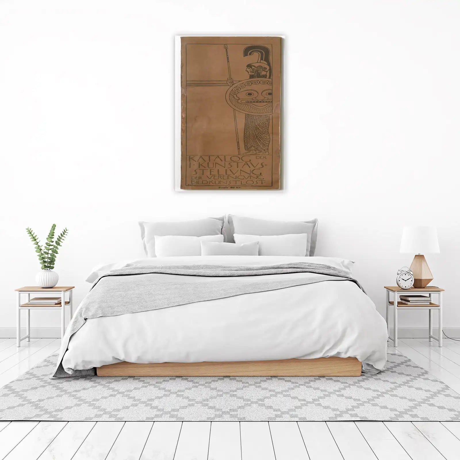 Ancient Warrior Art Wall Art | Greek Mythology Decor