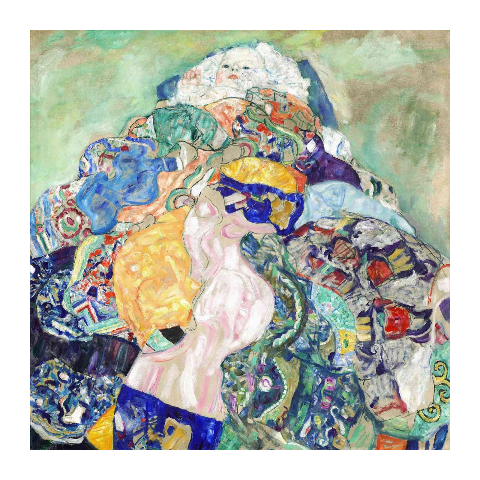 Gustav Klimt "The Kiss" Inspired Artwork Wall Art