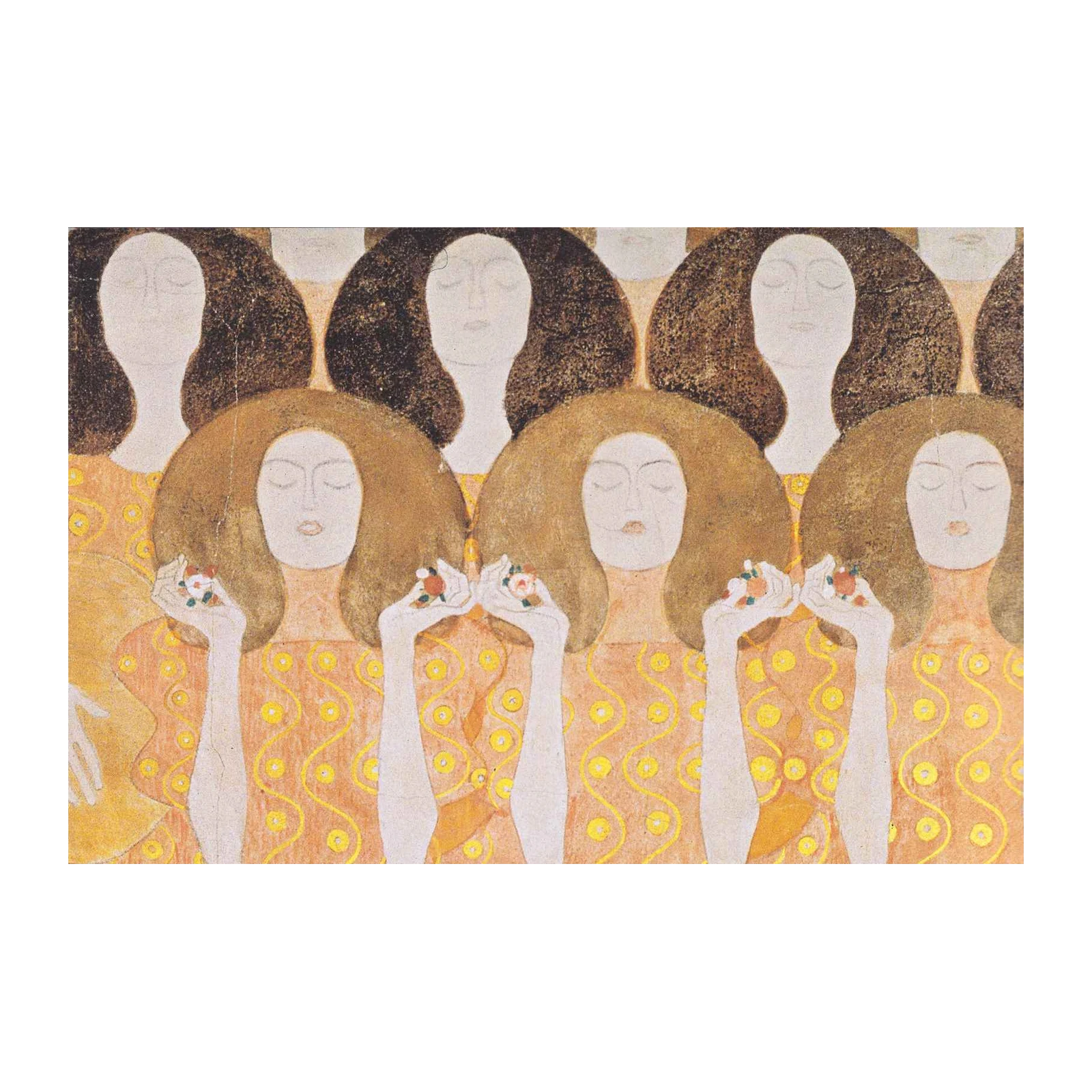 Art Nouveau Women Floral Dream Wall Art
